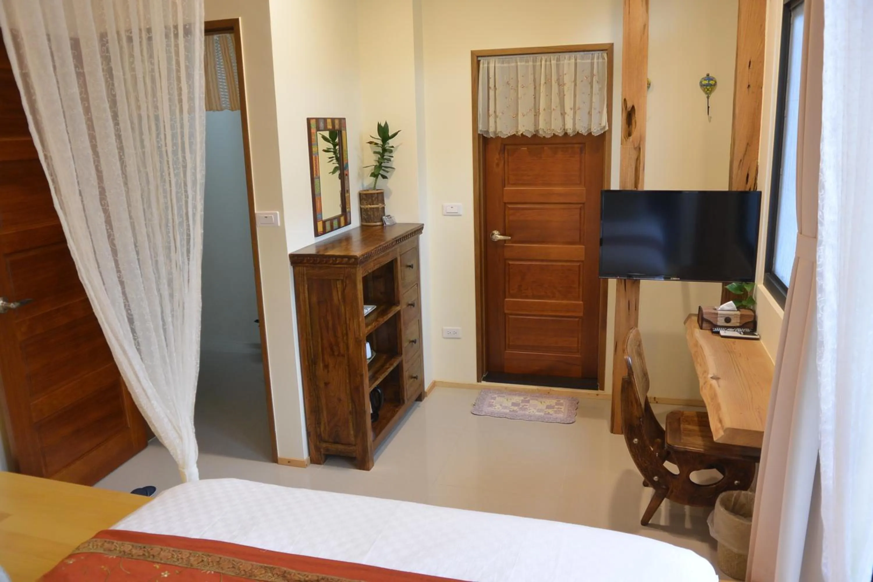 Bed in Jiaoxi Song Tian B&B