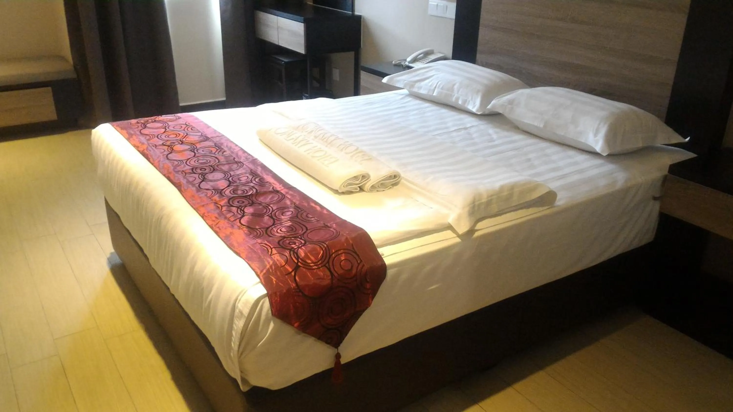 Bed in Galaxy Hotel SIMPANG AMPAT