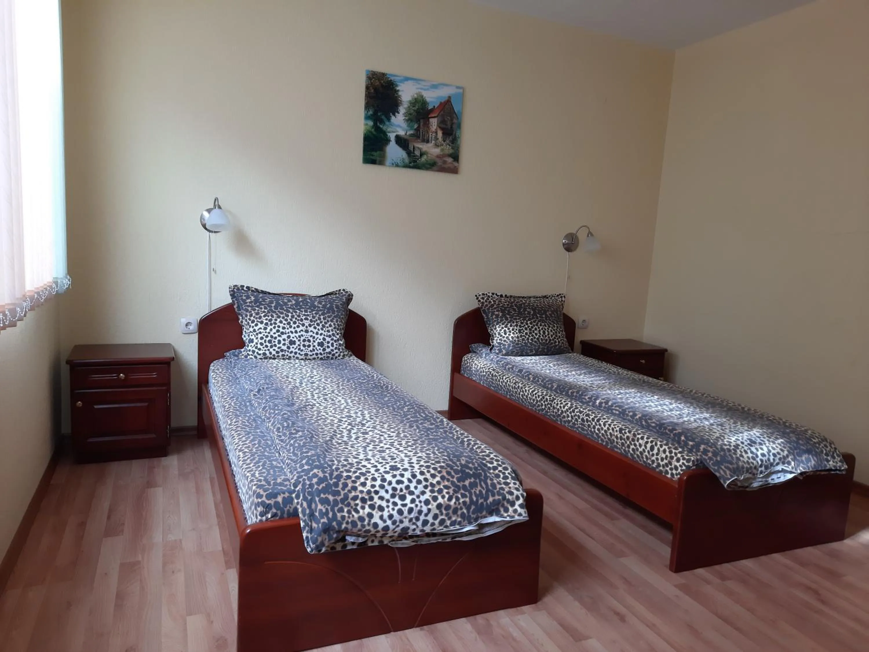 Bed in Motel Elegance