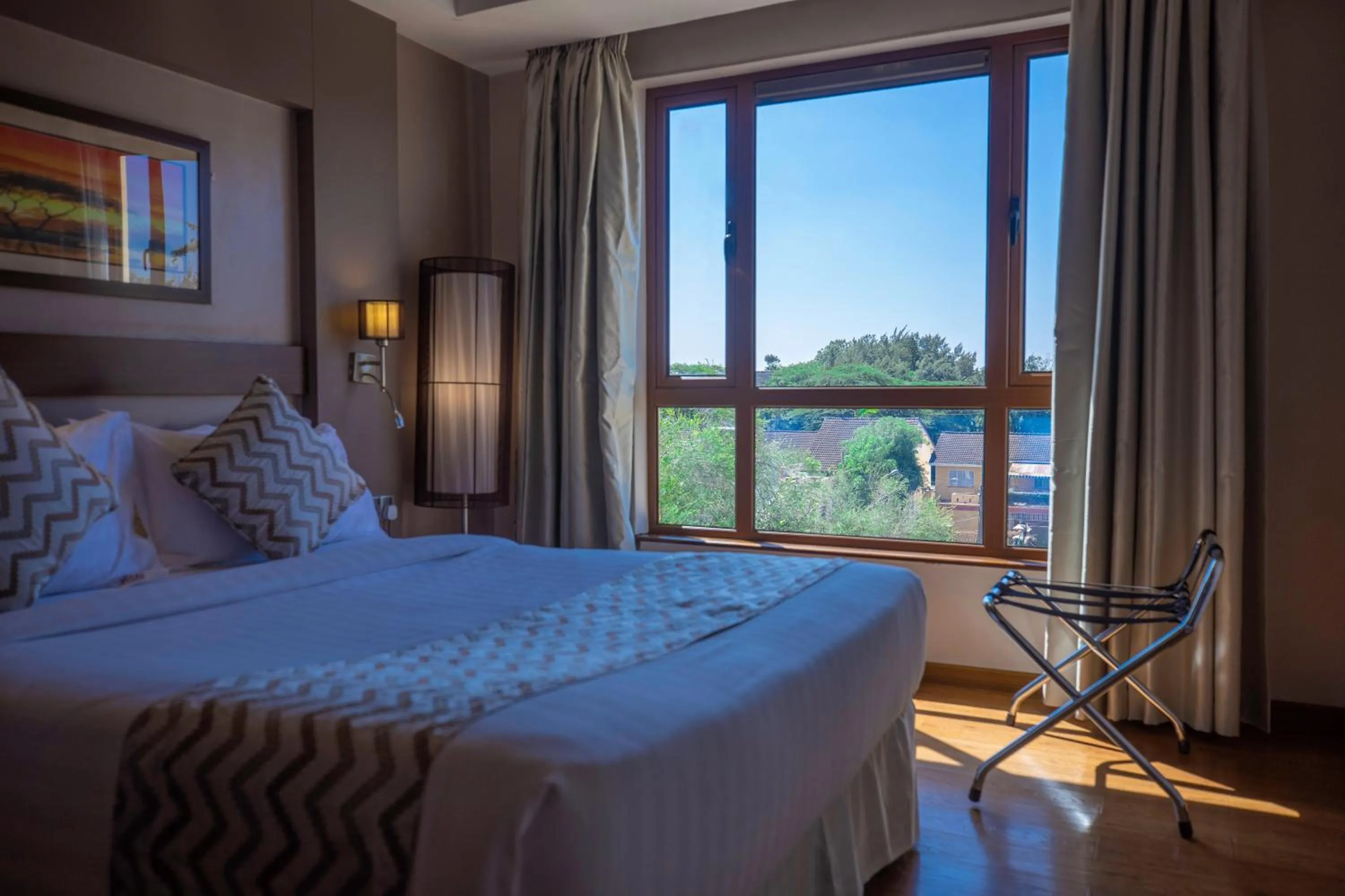 View (from property/room), Bed in Ngong Hills Hotel