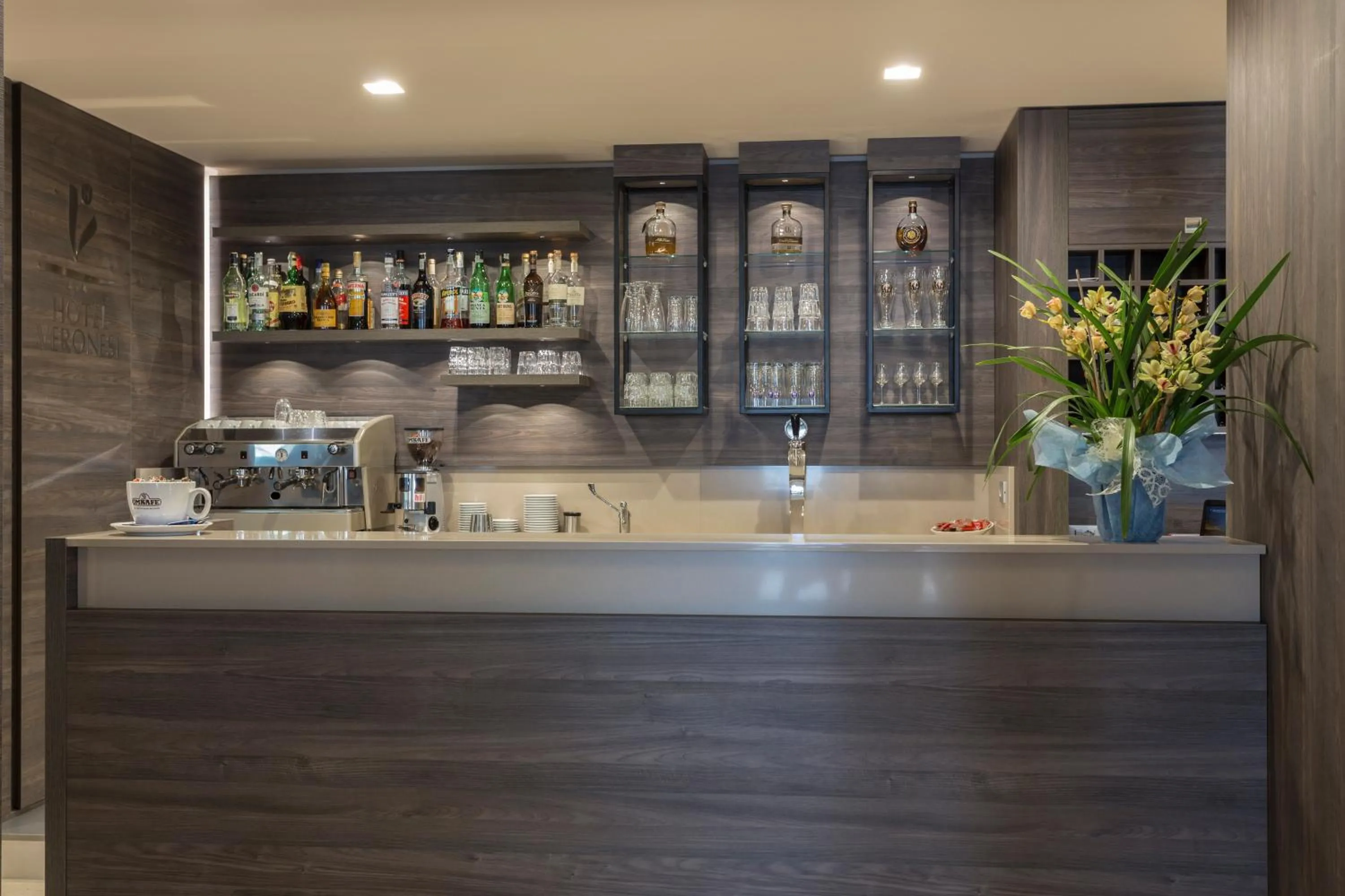 Lounge or bar in Hotel Veronesi