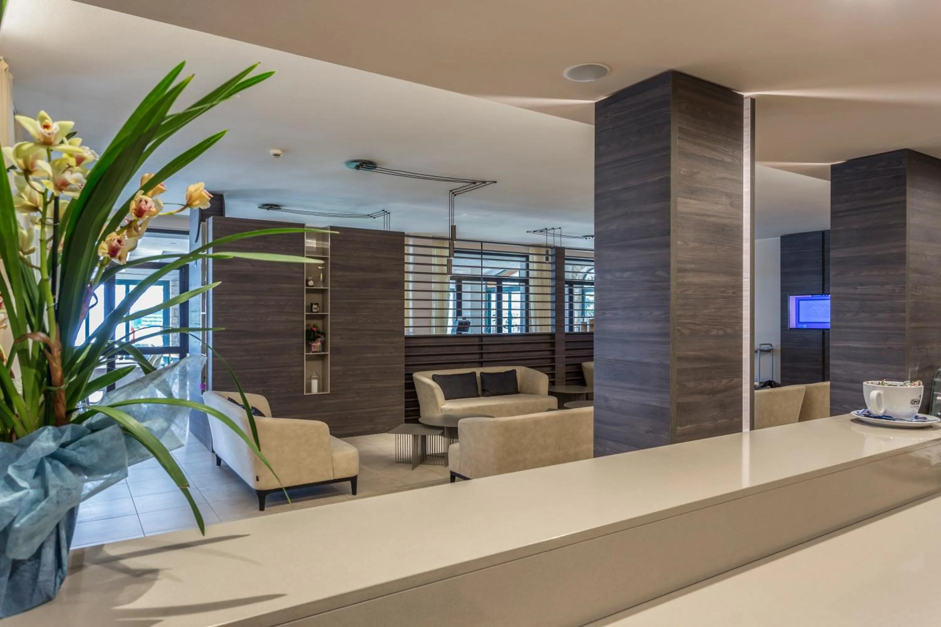 Lobby or reception in Hotel Veronesi