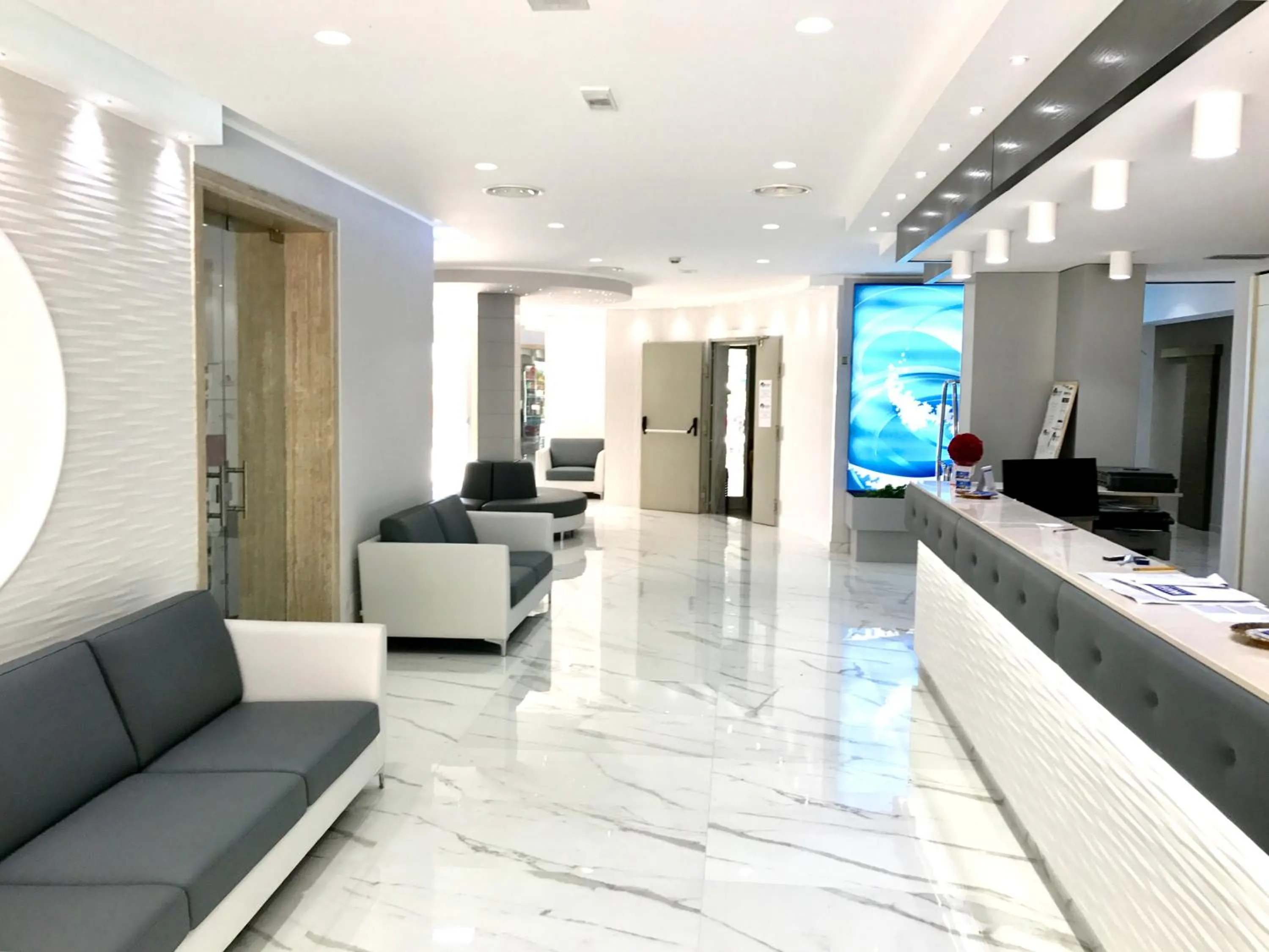 Lobby or reception in Hotel Blu