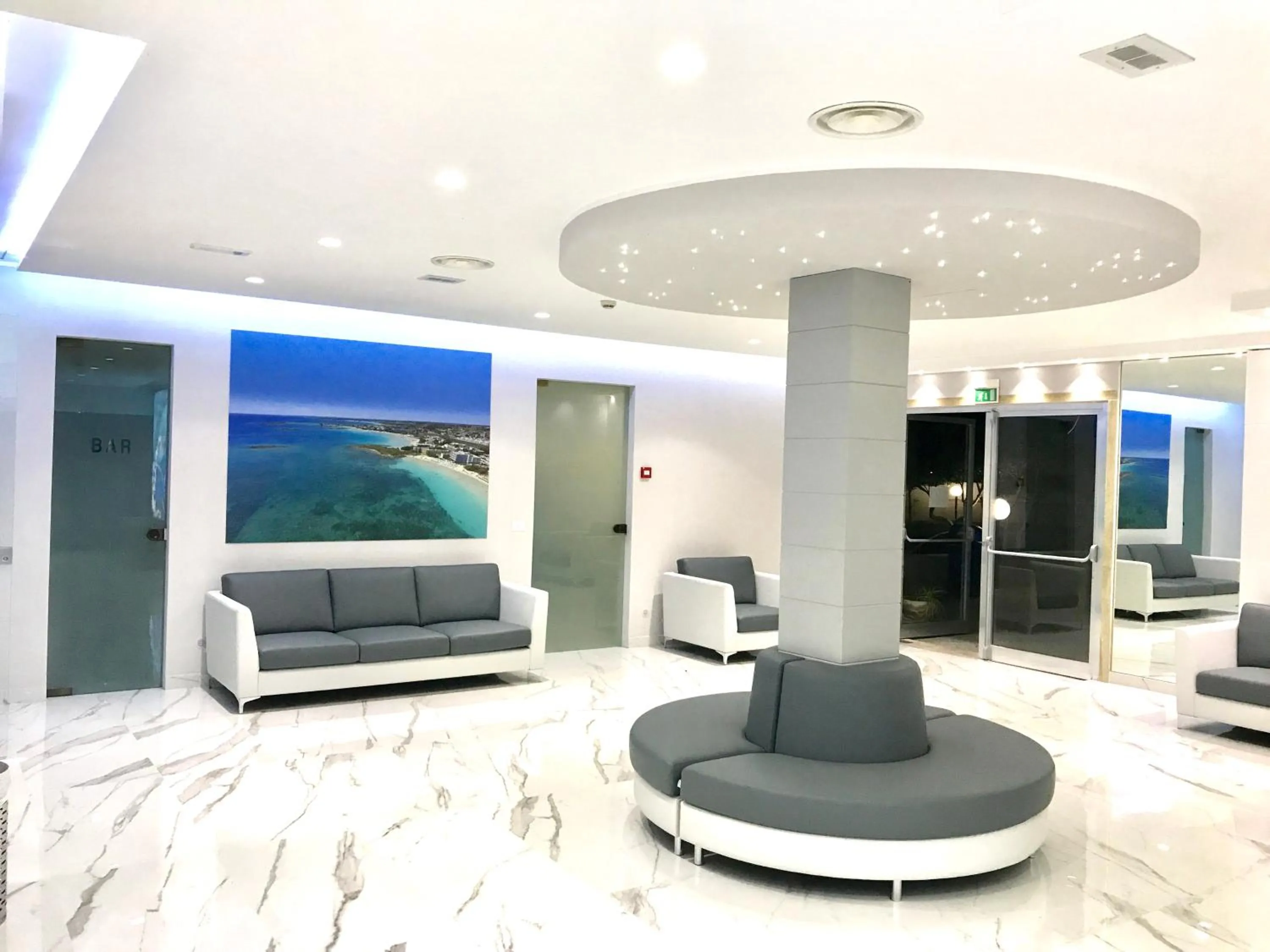 Lobby or reception in Hotel Blu
