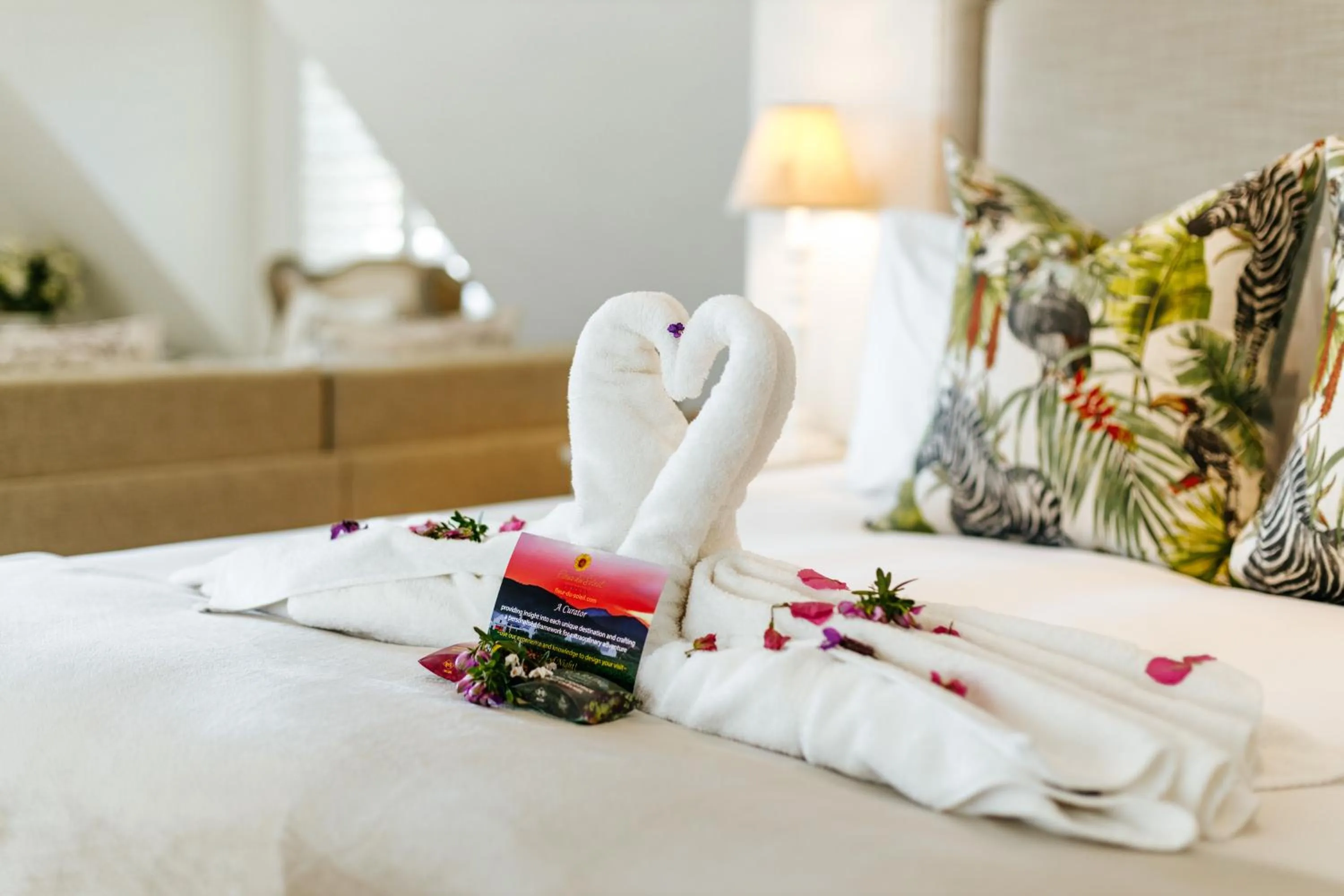 Decorative detail, Bed in Fleur du Soleil Luxury Guesthouse