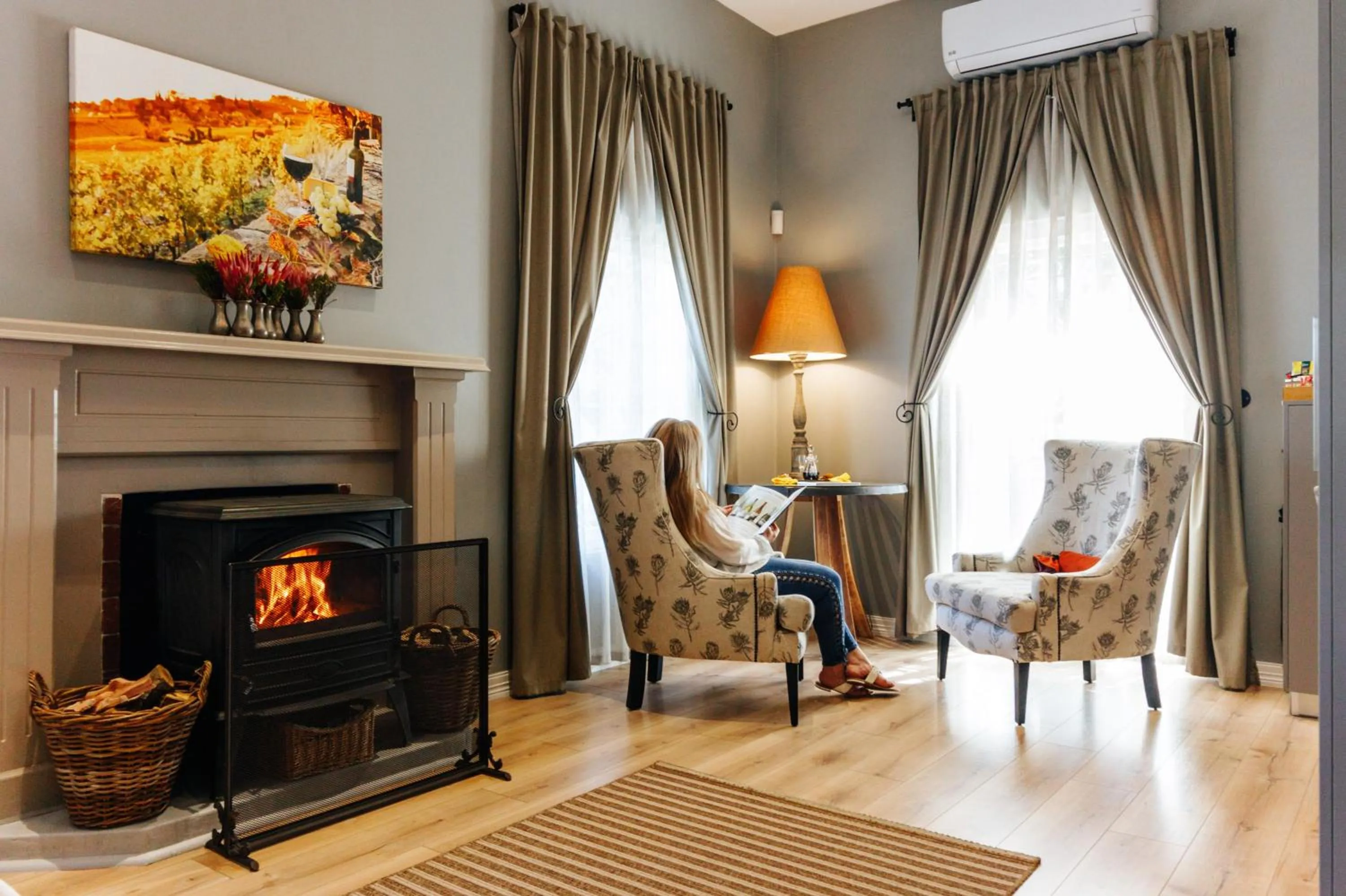 Seating area in Fleur du Soleil Luxury Guesthouse