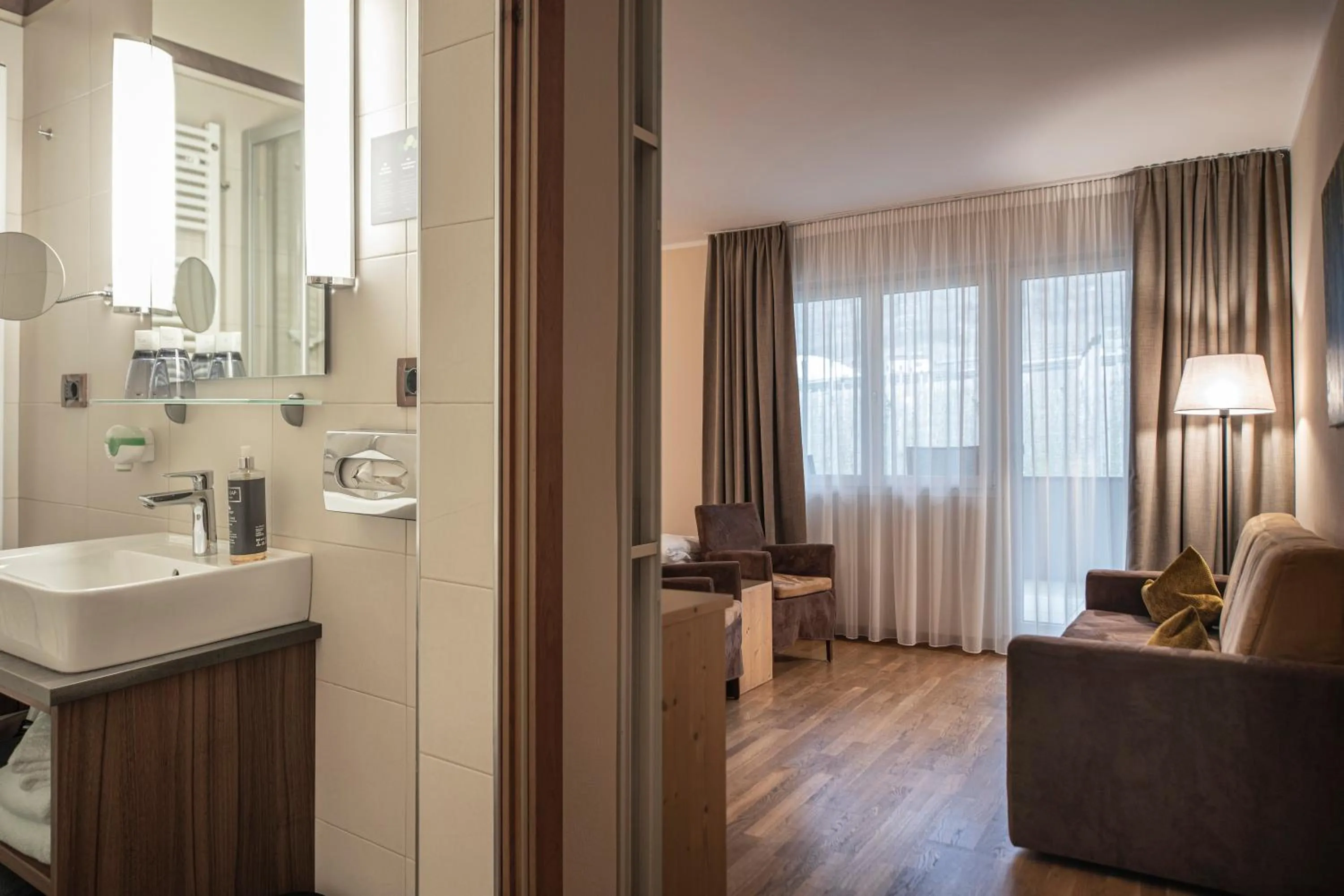 Bed in Vitalpina Hotel Waldhof