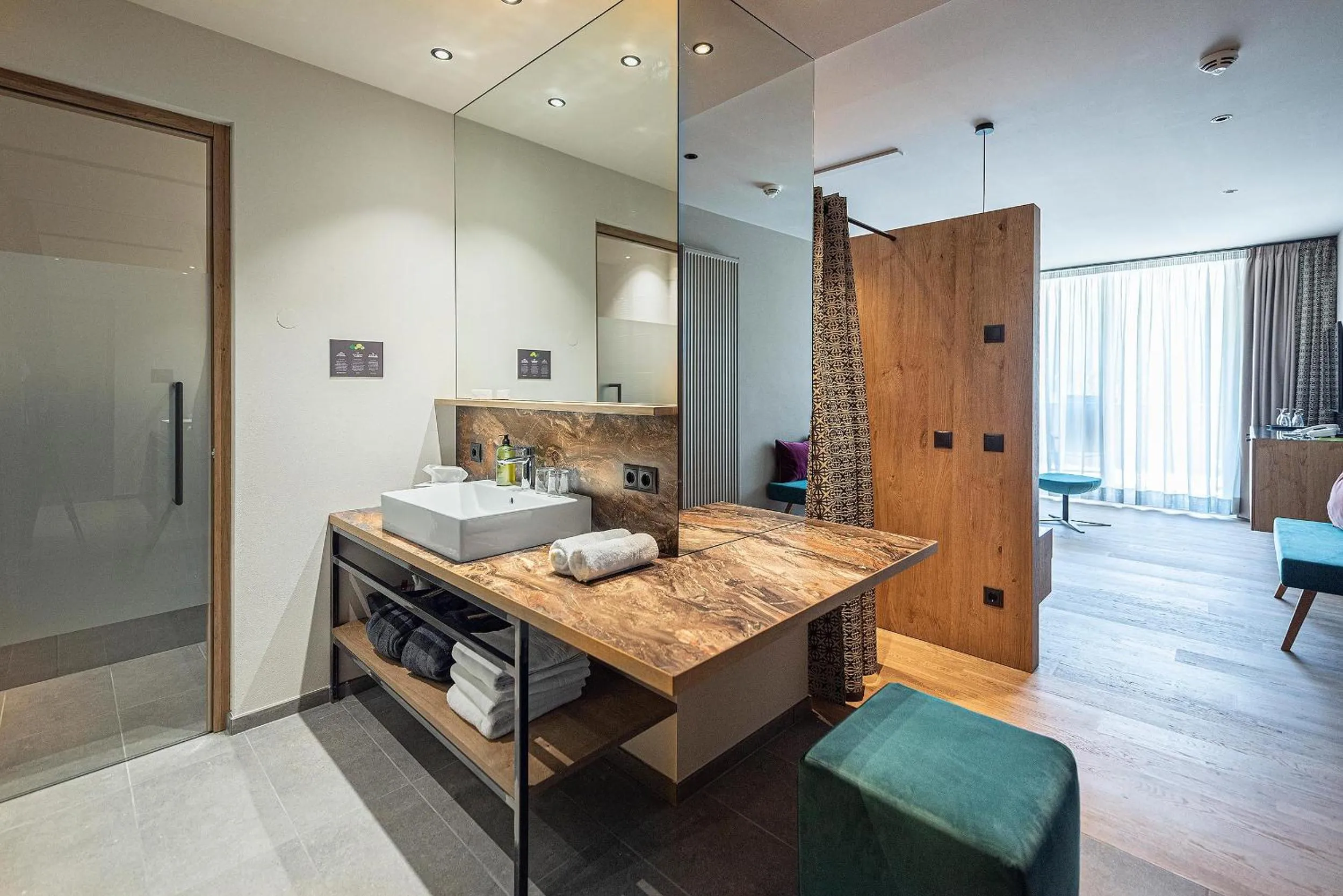 Bed in Vitalpina Hotel Waldhof