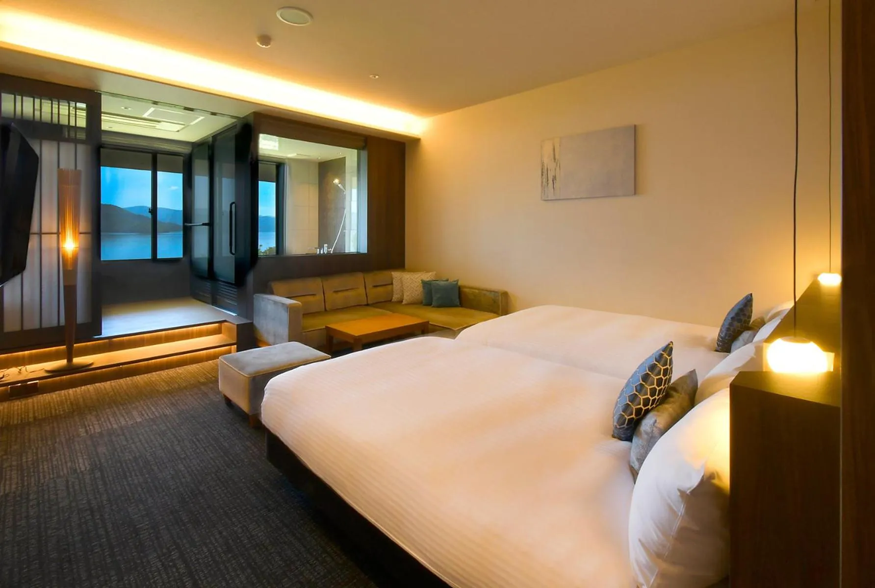 Bedroom, Bed in Hotel Premium Lake TOYA