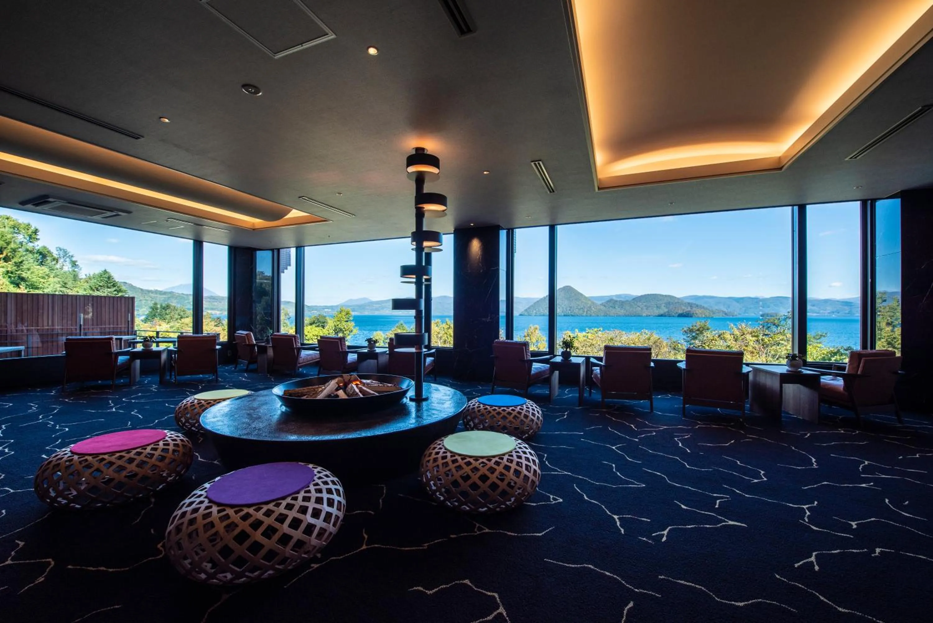 Seating area in Hotel Premium Lake TOYA