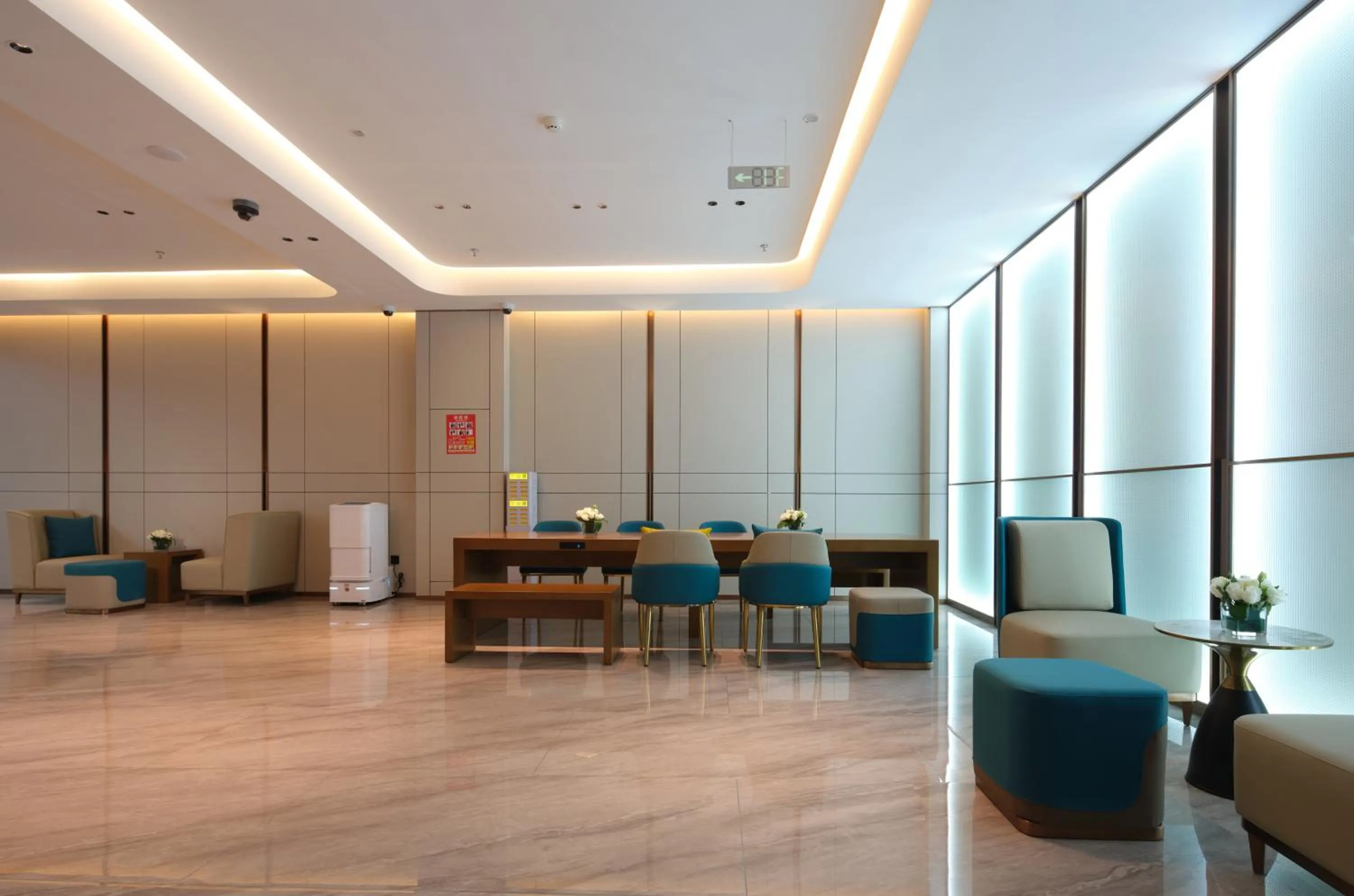 Living room in Jinglai Zhenxuan Shanghai Tongji Hospital Xincun Road Subway Station Hotel