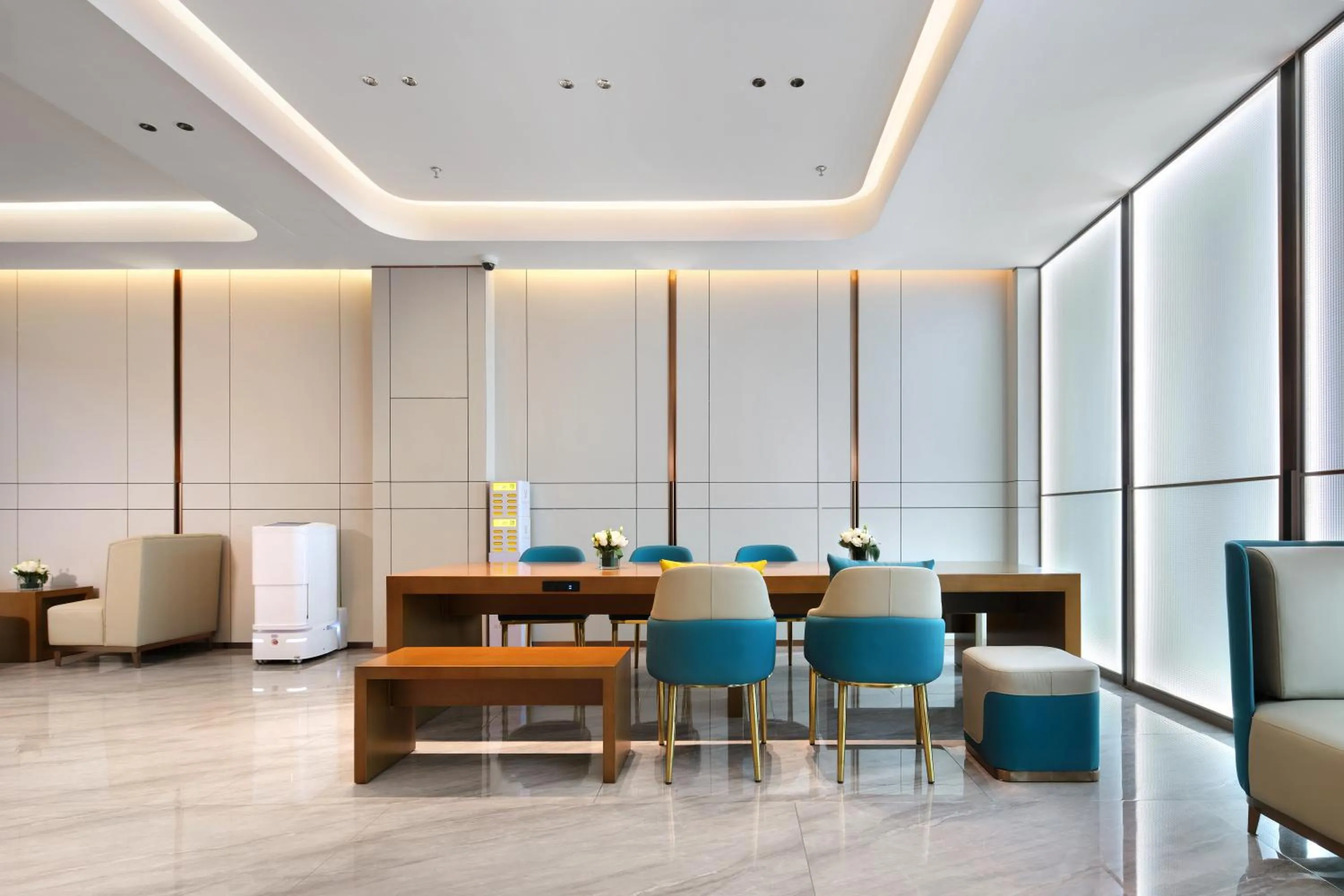 Lobby or reception in Jinglai Zhenxuan Shanghai Tongji Hospital Xincun Road Subway Station Hotel