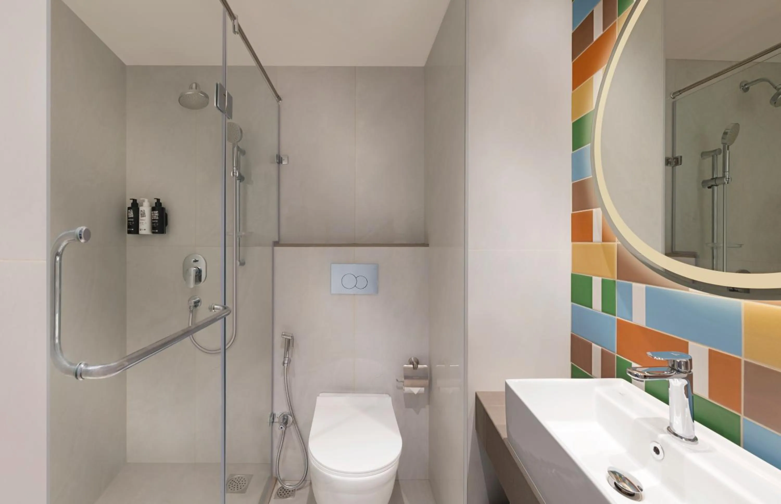 Bathroom in ibis Mumbai BKC