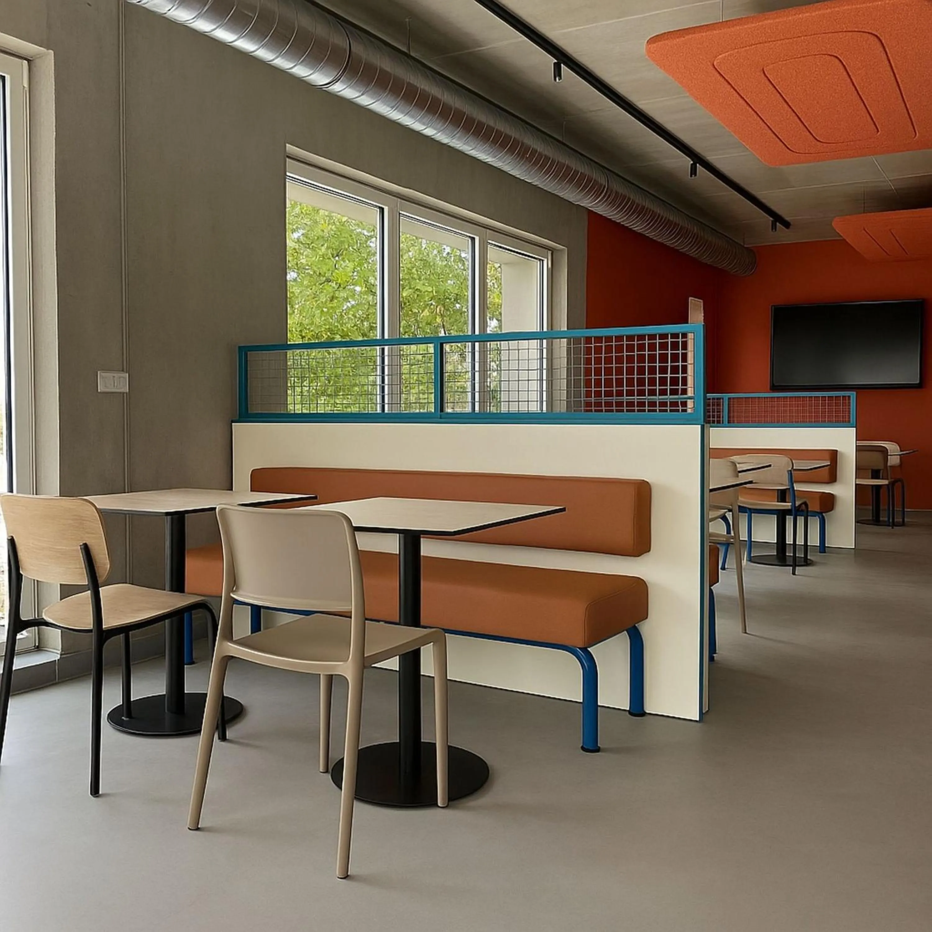 Dining area in ibis budget Auxerre Nord