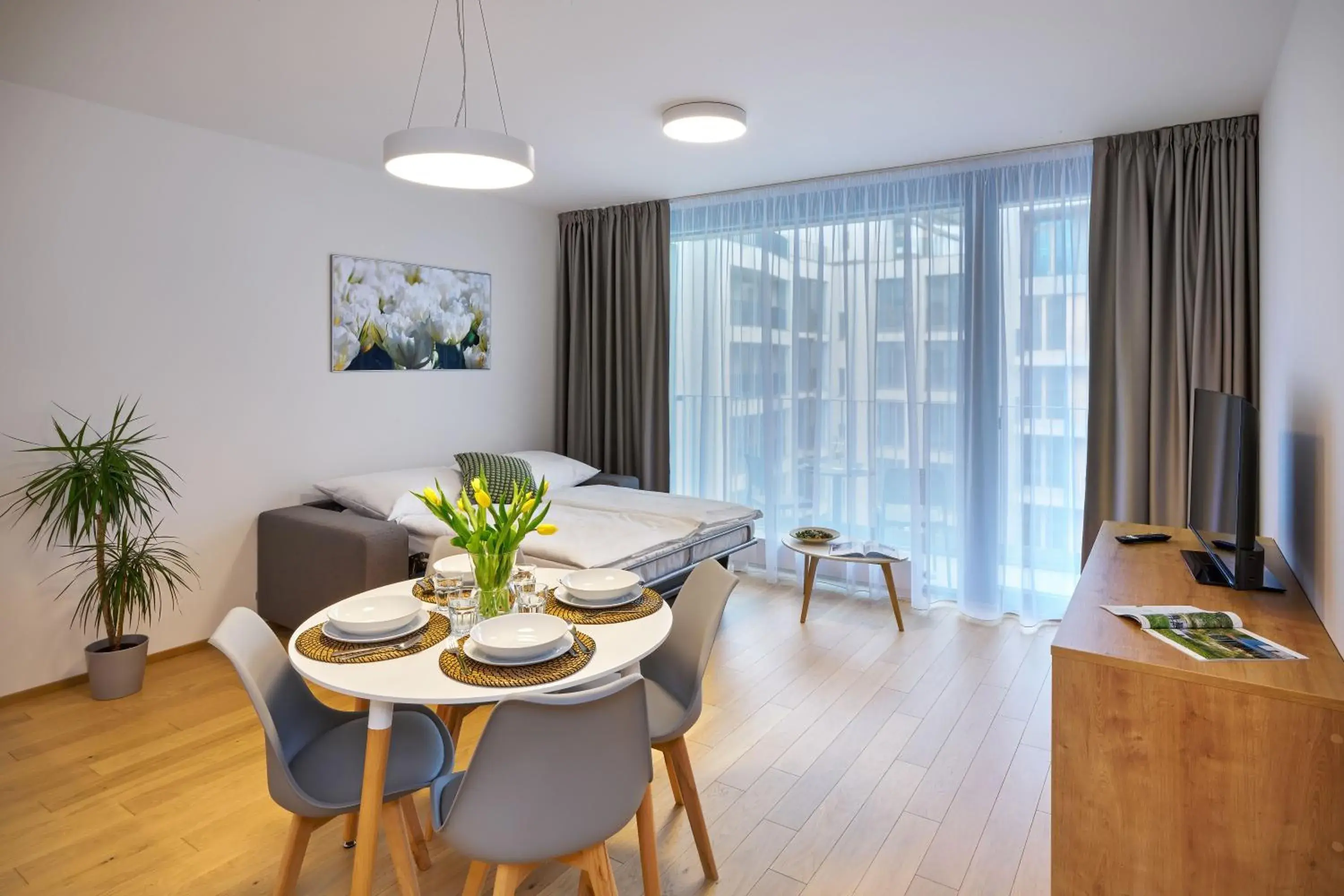 One-Bedroom Apartment with Balcony in DownTown Suites Andel One-Bedroom Apartment with Balcony in DownTown Suites Andel