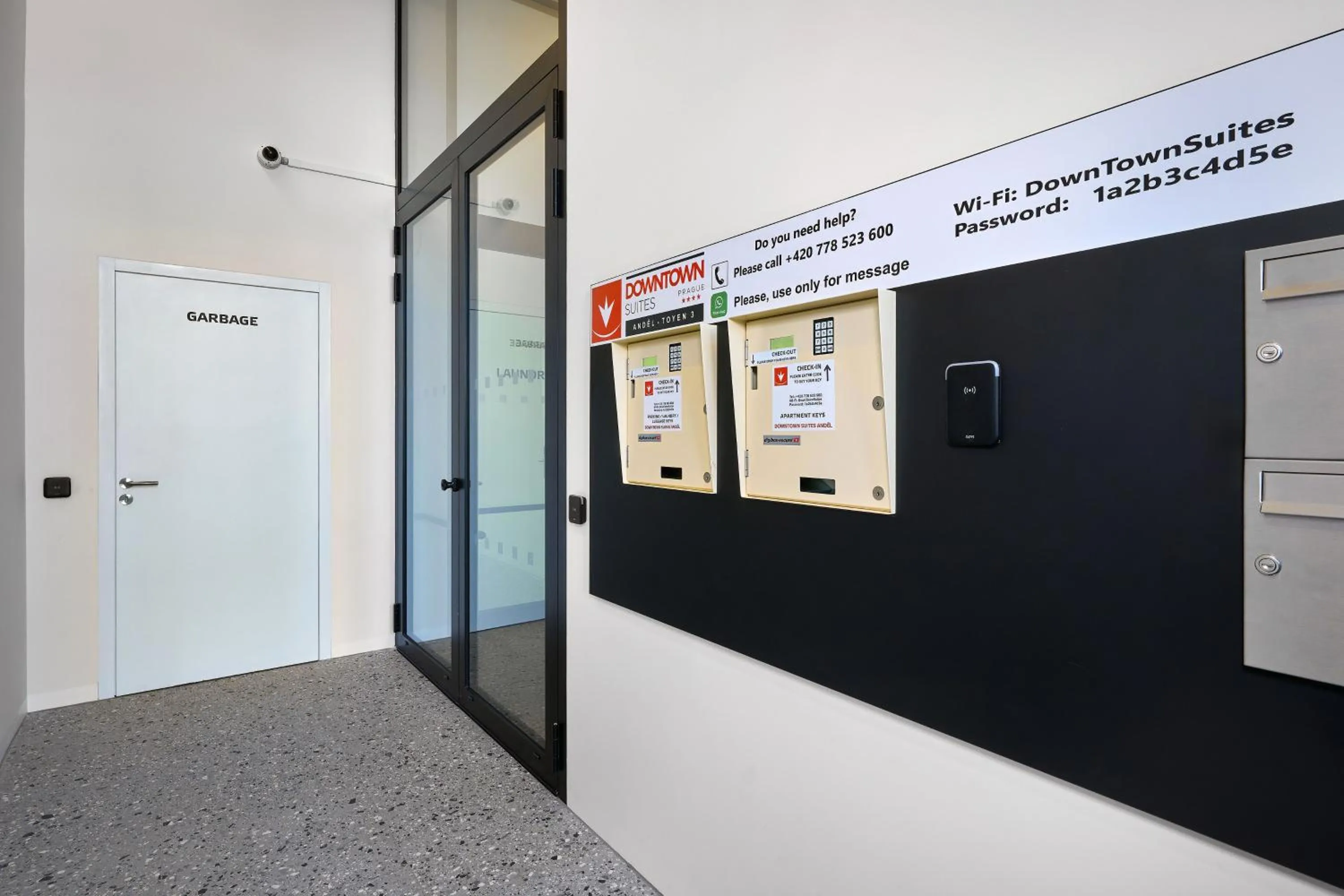 Lobby or reception in DownTown Suites Andel