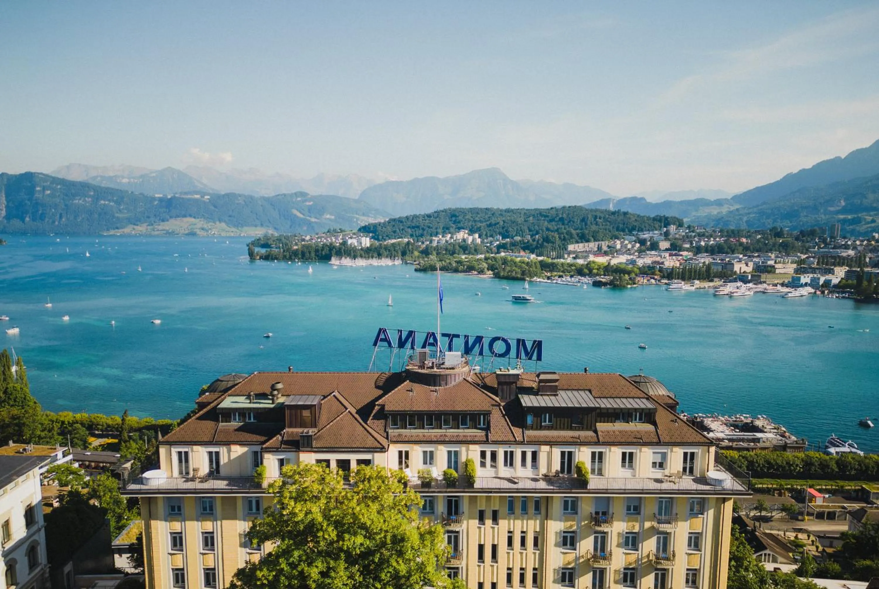 View (from property/room) in Art Deco Hotel Montana Luzern