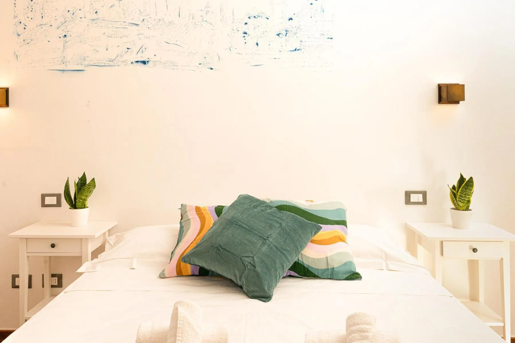 Bed in La Rocca Relais