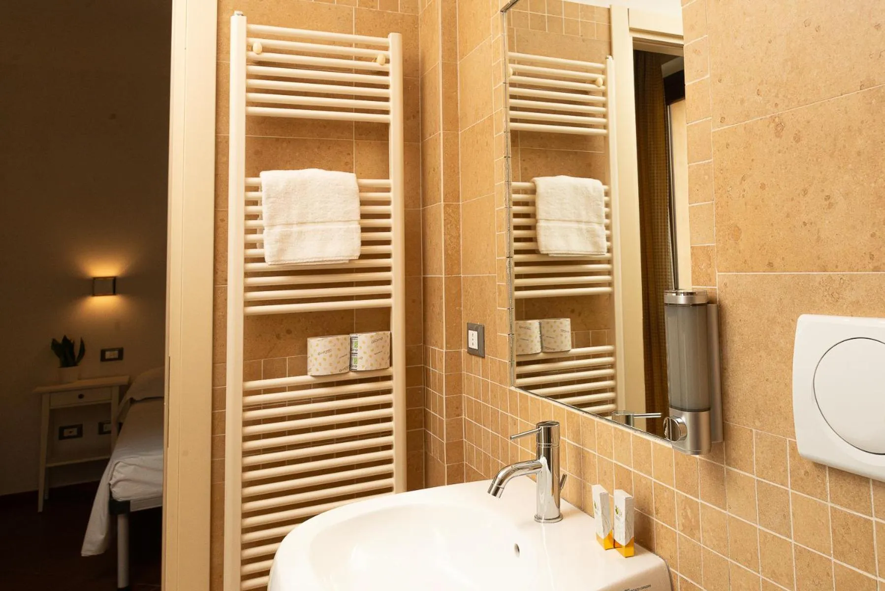 Bathroom in La Rocca Relais