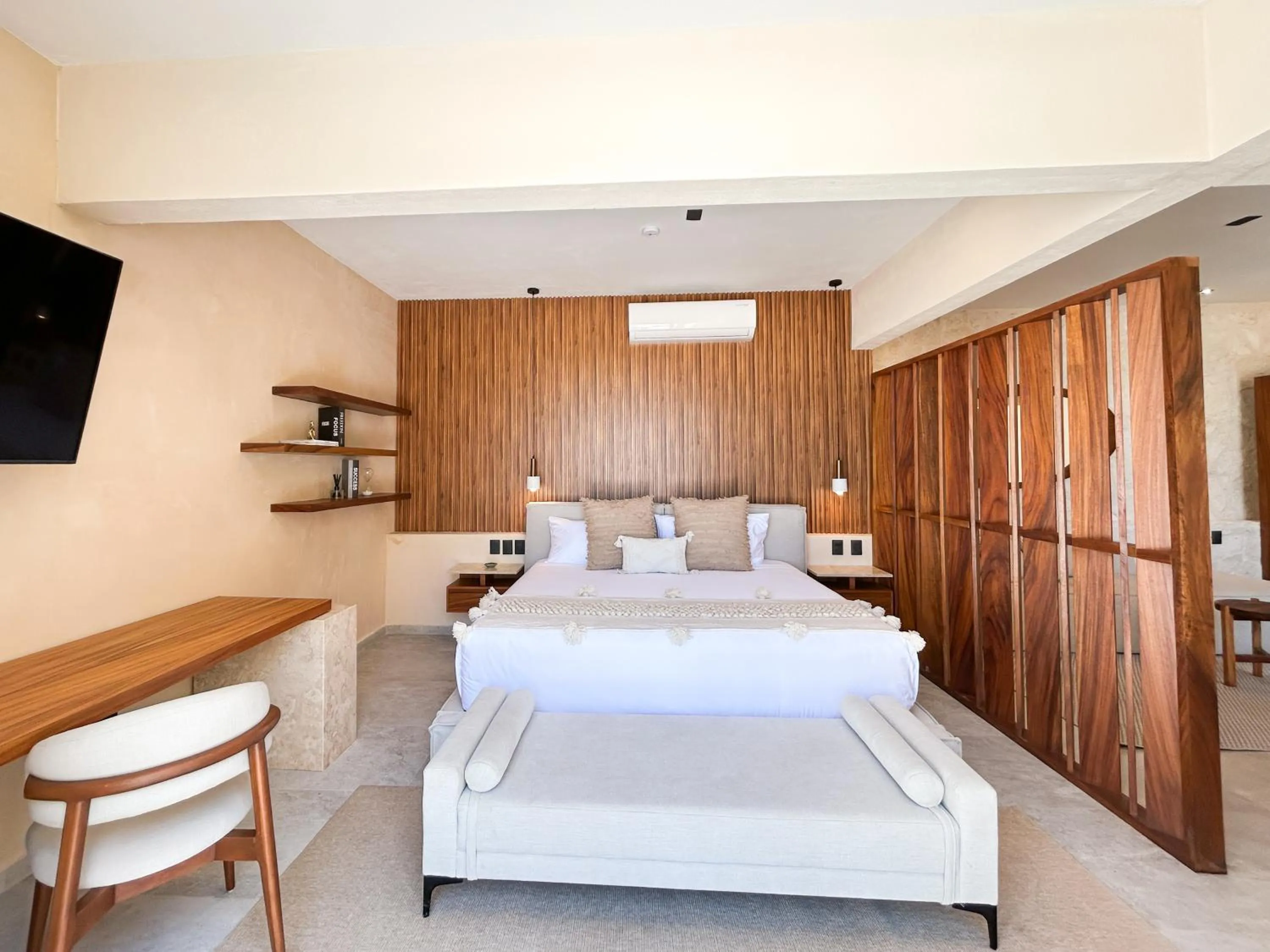 Bed in Ana y Jose Holbox Hotel & Beach Club