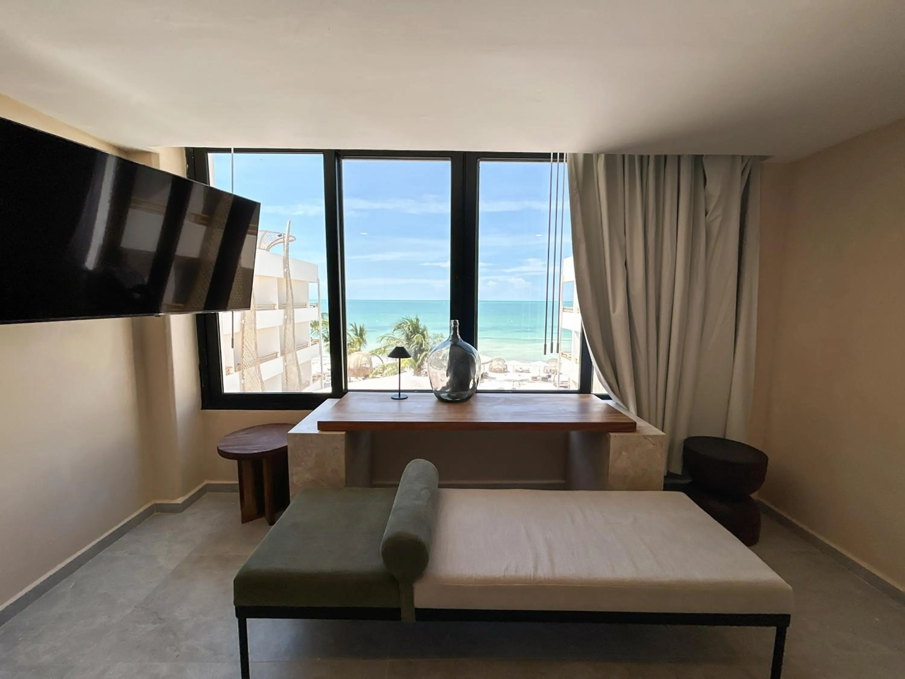 View (from property/room), Bed in Ana y Jose Holbox Hotel & Beach Club