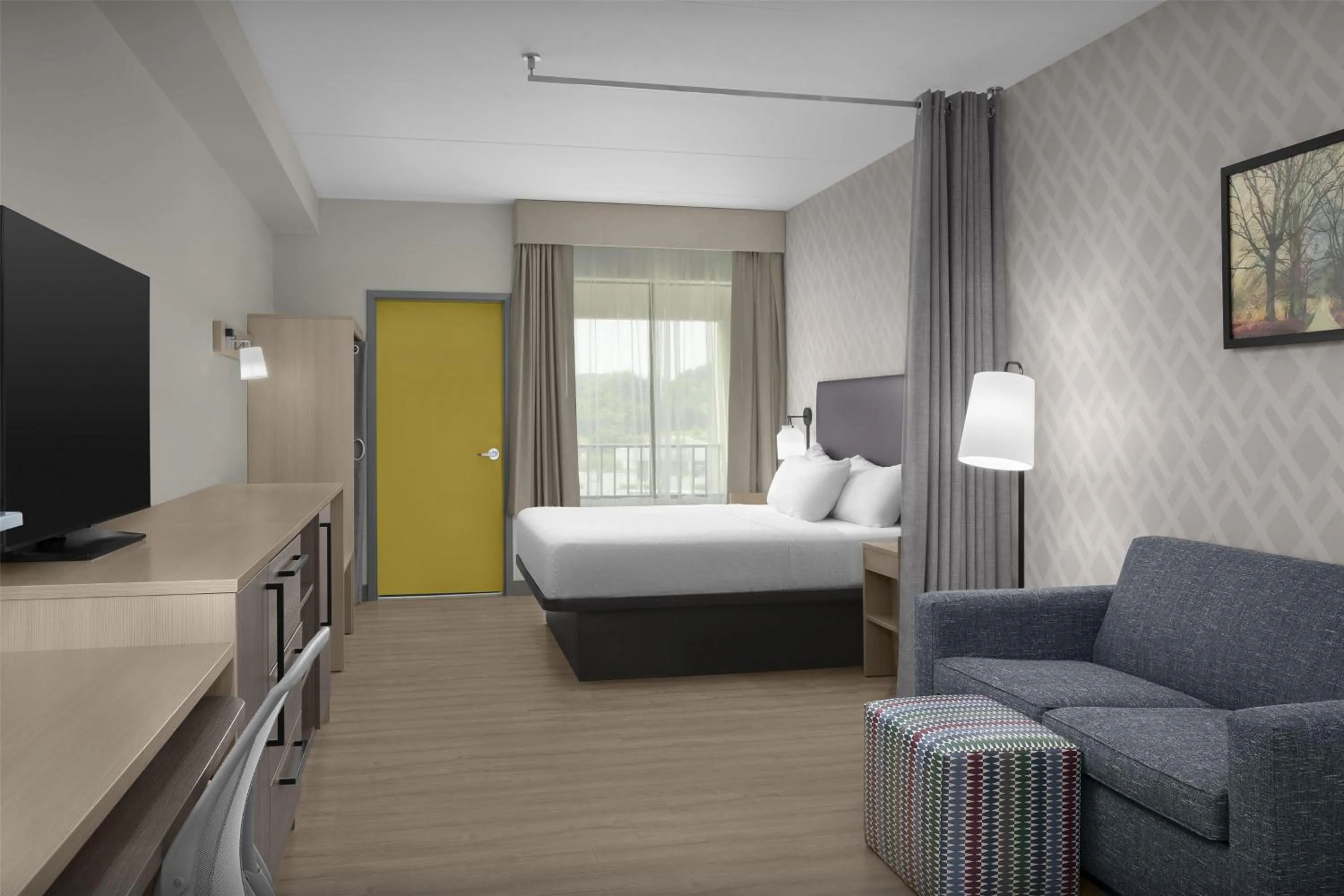 Bed in Home2 Suites By Hilton Sevierville