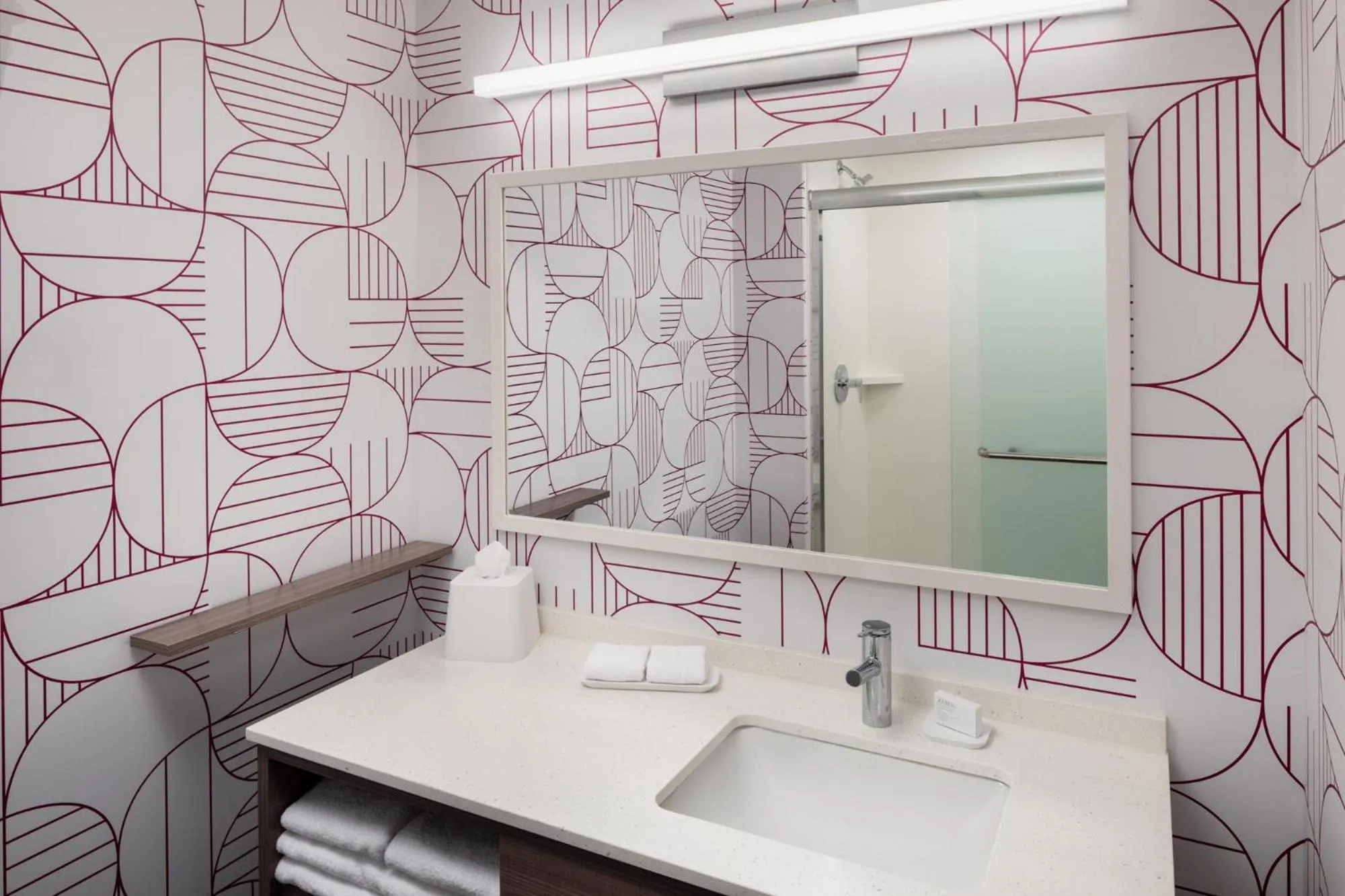 Shower in Home2 Suites By Hilton Clearwater St. Petersburg Ulmerton Rd