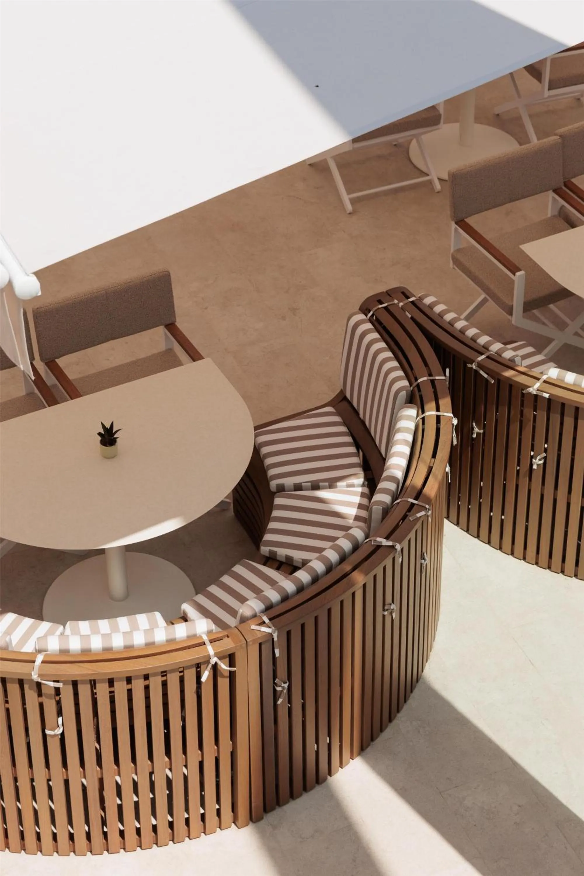 Inner courtyard view in Hotel Preko Ugljan Island, Curio Collection By Hilton