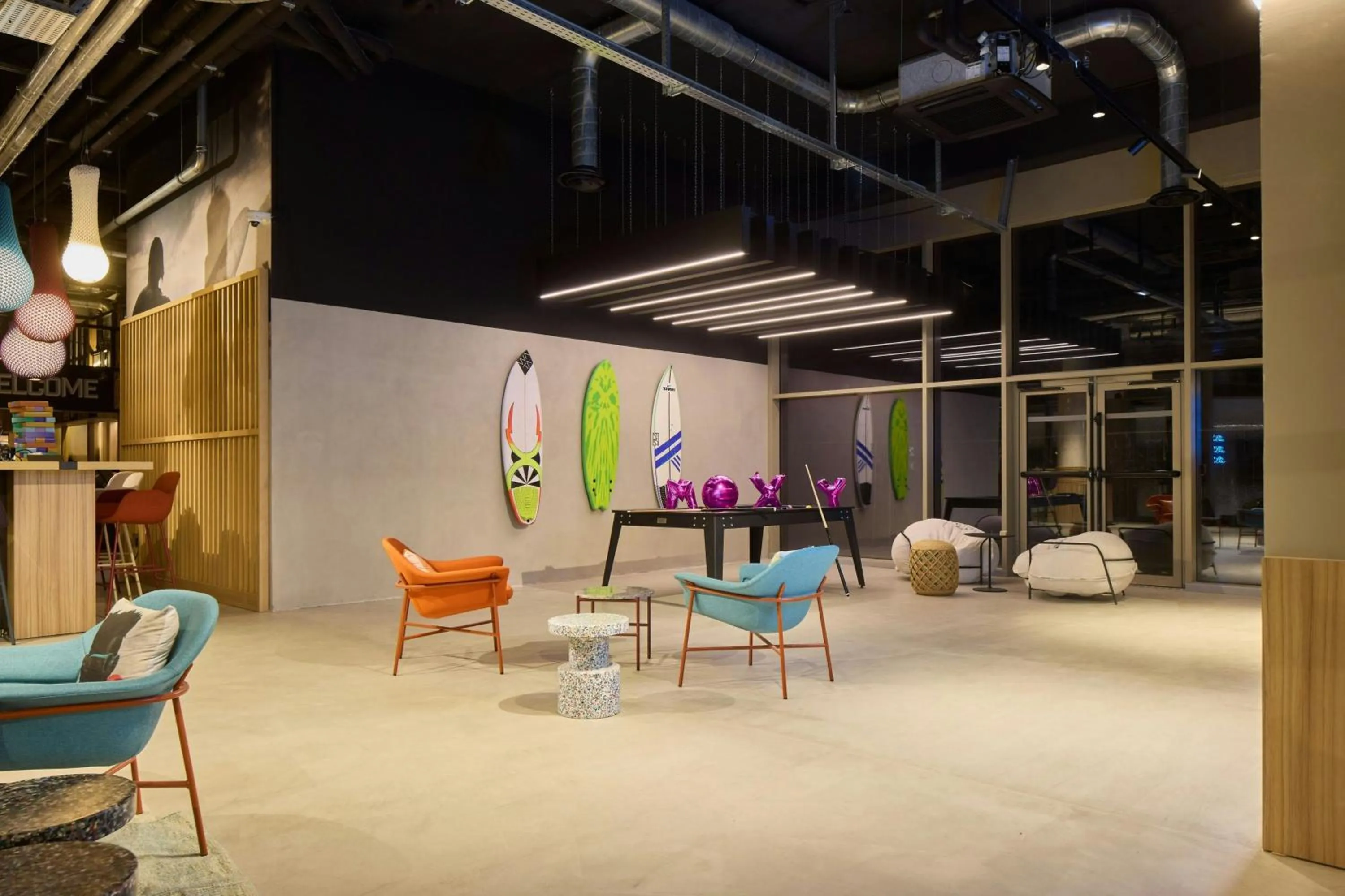 Lobby or reception in Moxy Nice