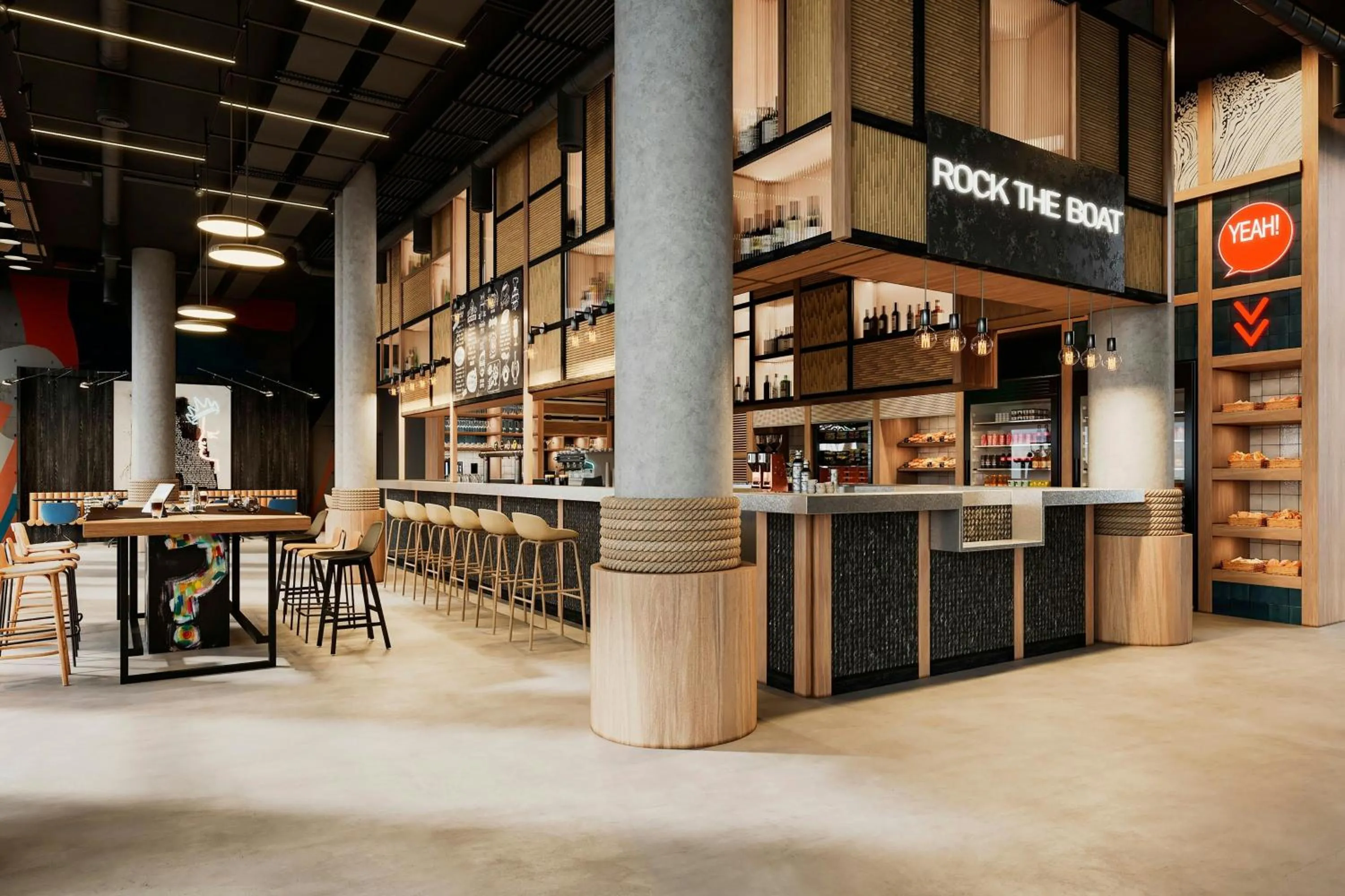 Lounge or bar in Moxy Nice