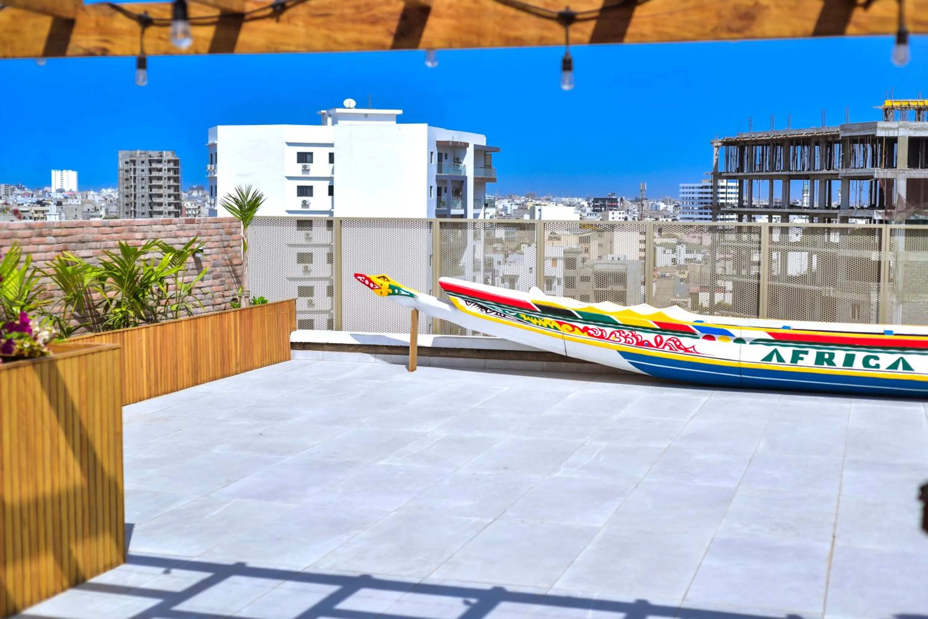 Facade/entrance in AfricaWorks Suites