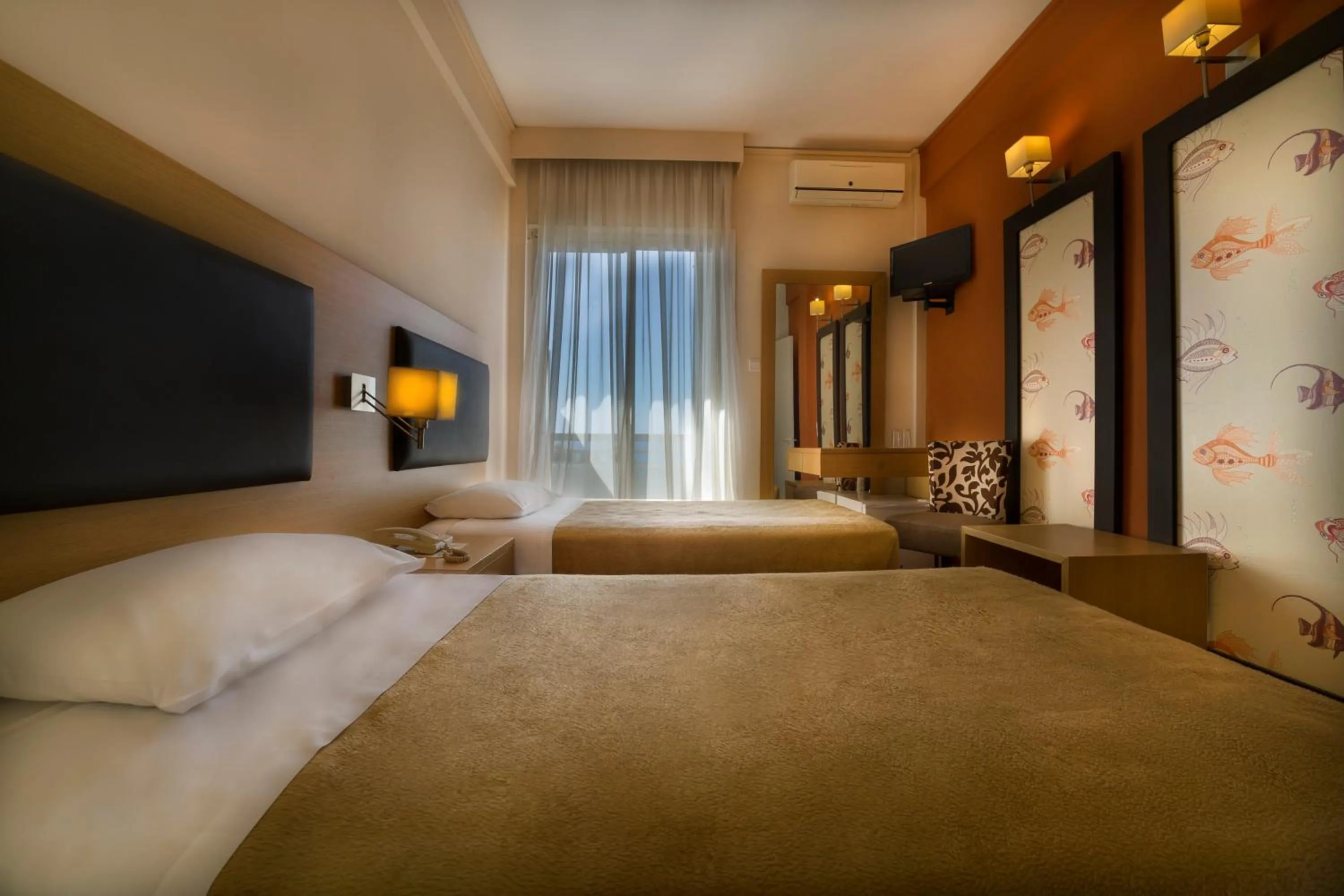 Photo of the whole room, Bed in Delfini Hotel