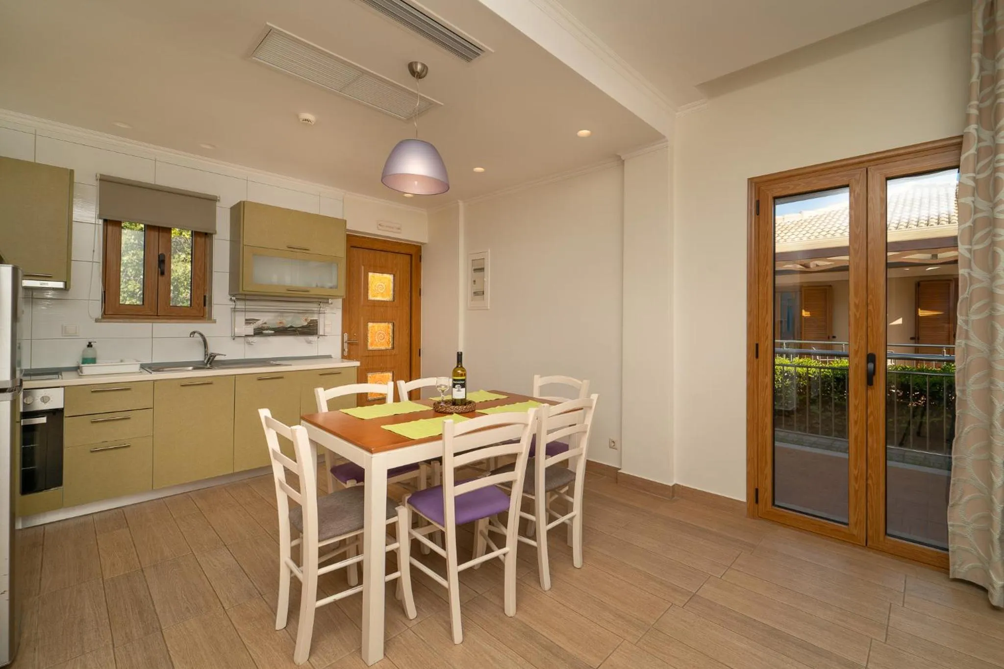 kitchen in Niriides Luxury Villas