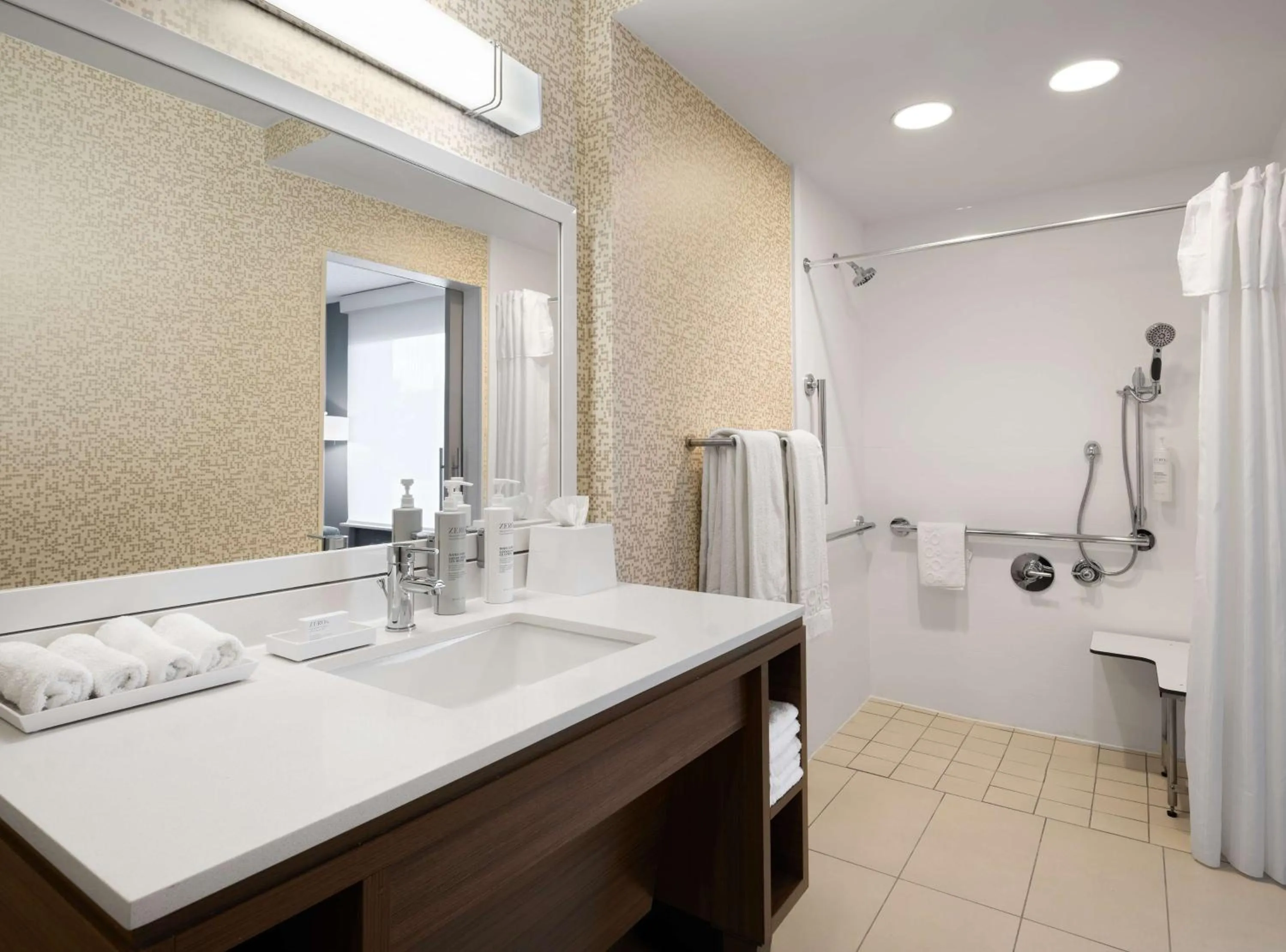 Bathroom in Home2 Suites by Hilton Indianapolis - Keystone Crossing