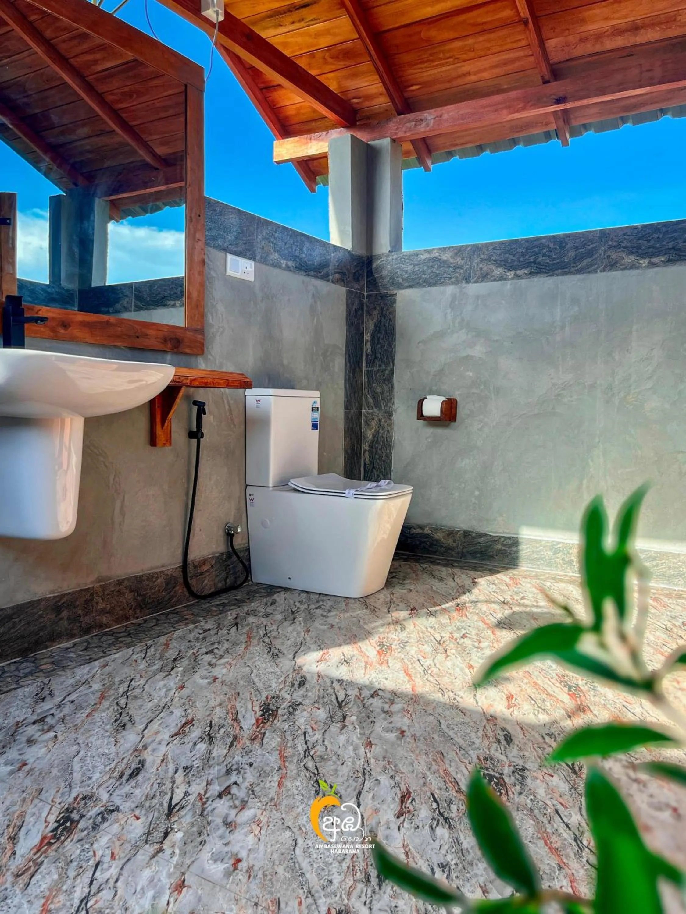 Bathroom in Habarana Tree House Ambasewana Resort