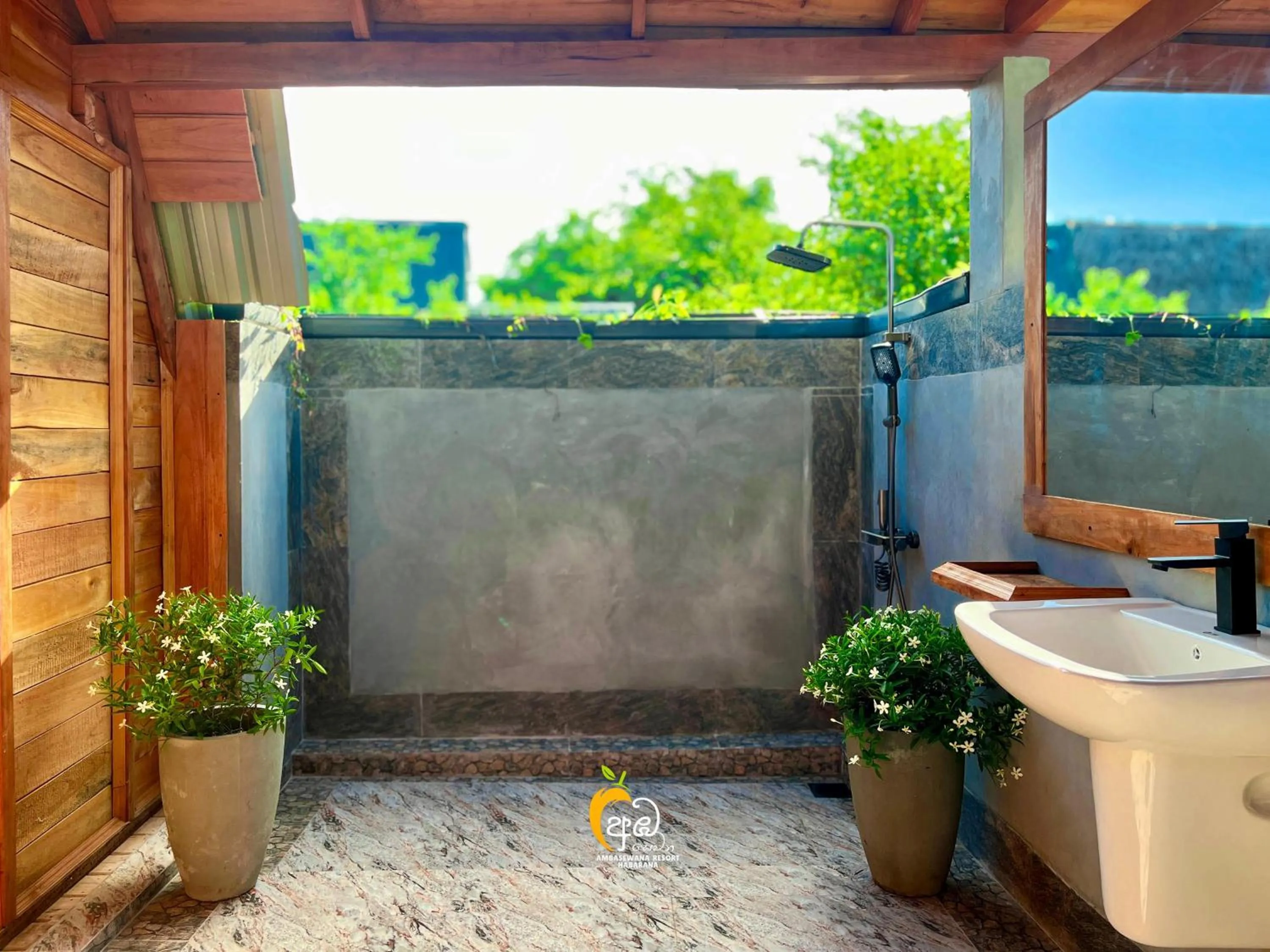 Bathroom in Habarana Tree House Ambasewana Resort