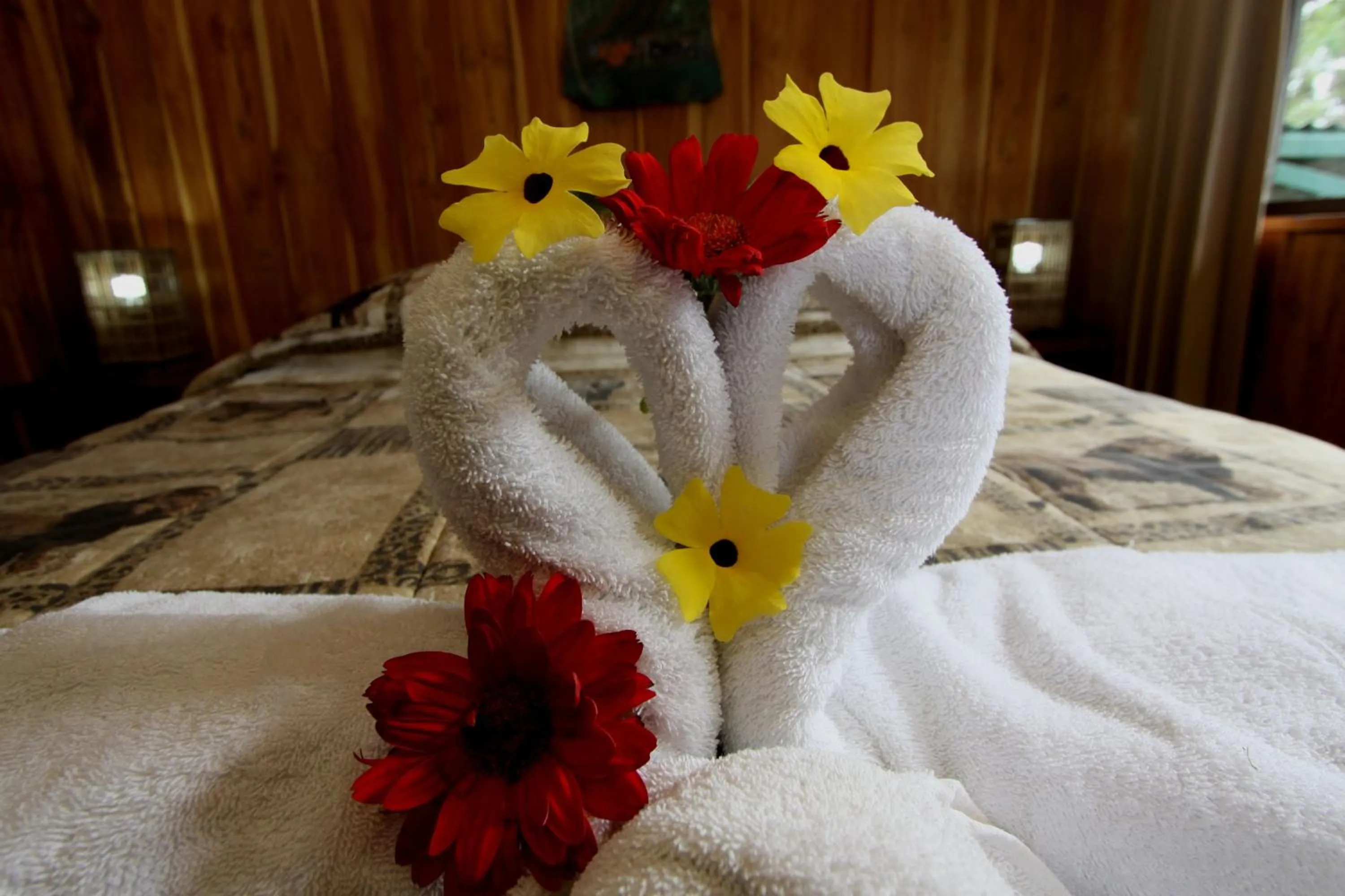 Bed in Historias Lodge