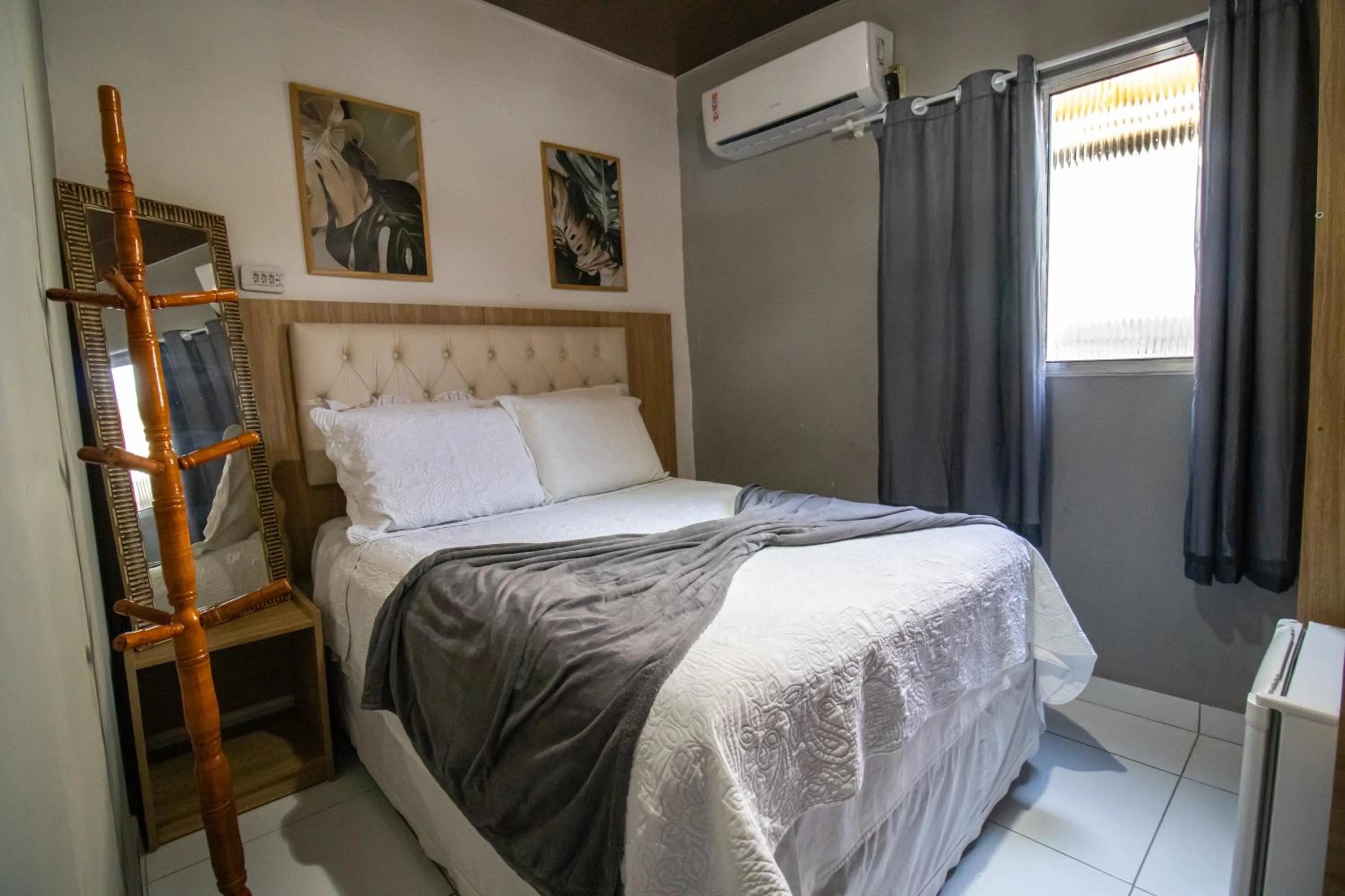 Bed in Pousada da Leide