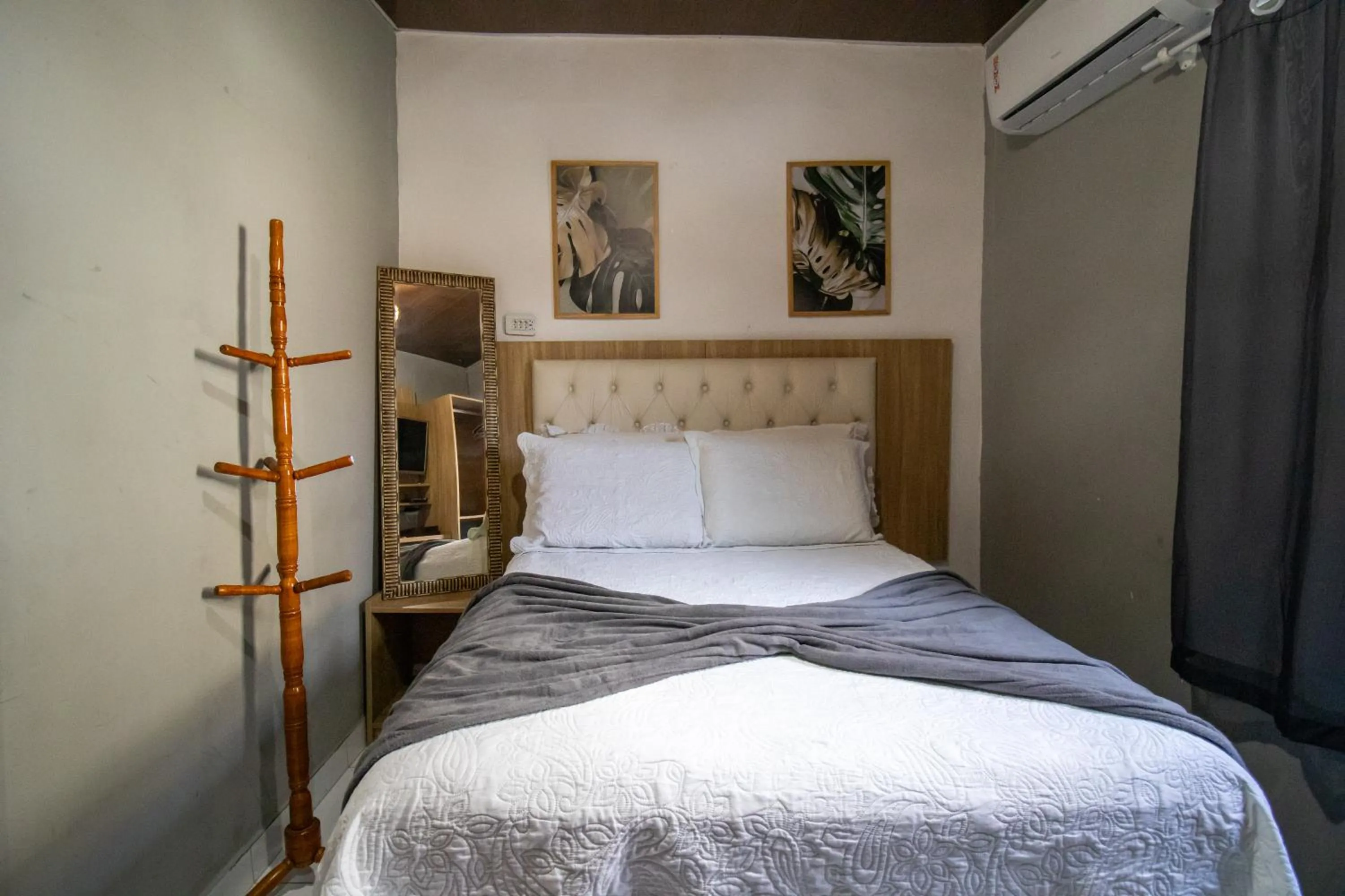 Bed in Pousada da Leide