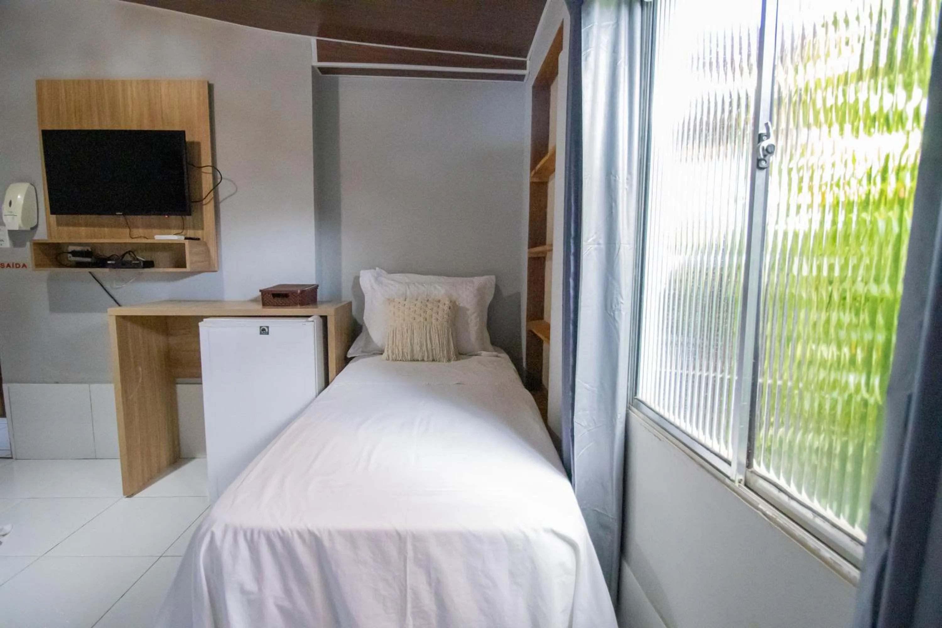 Bed in Pousada da Leide