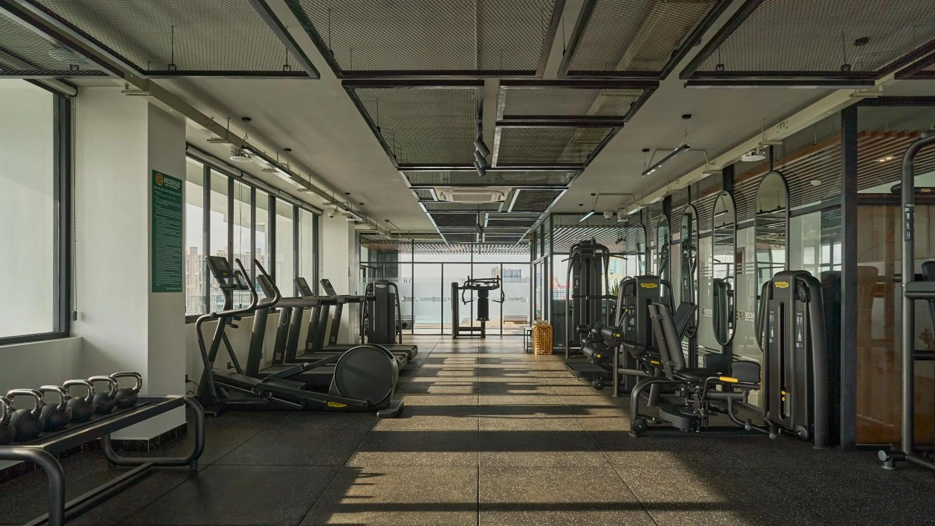 Fitness centre/facilities in Noden2 Hotel & Apartment