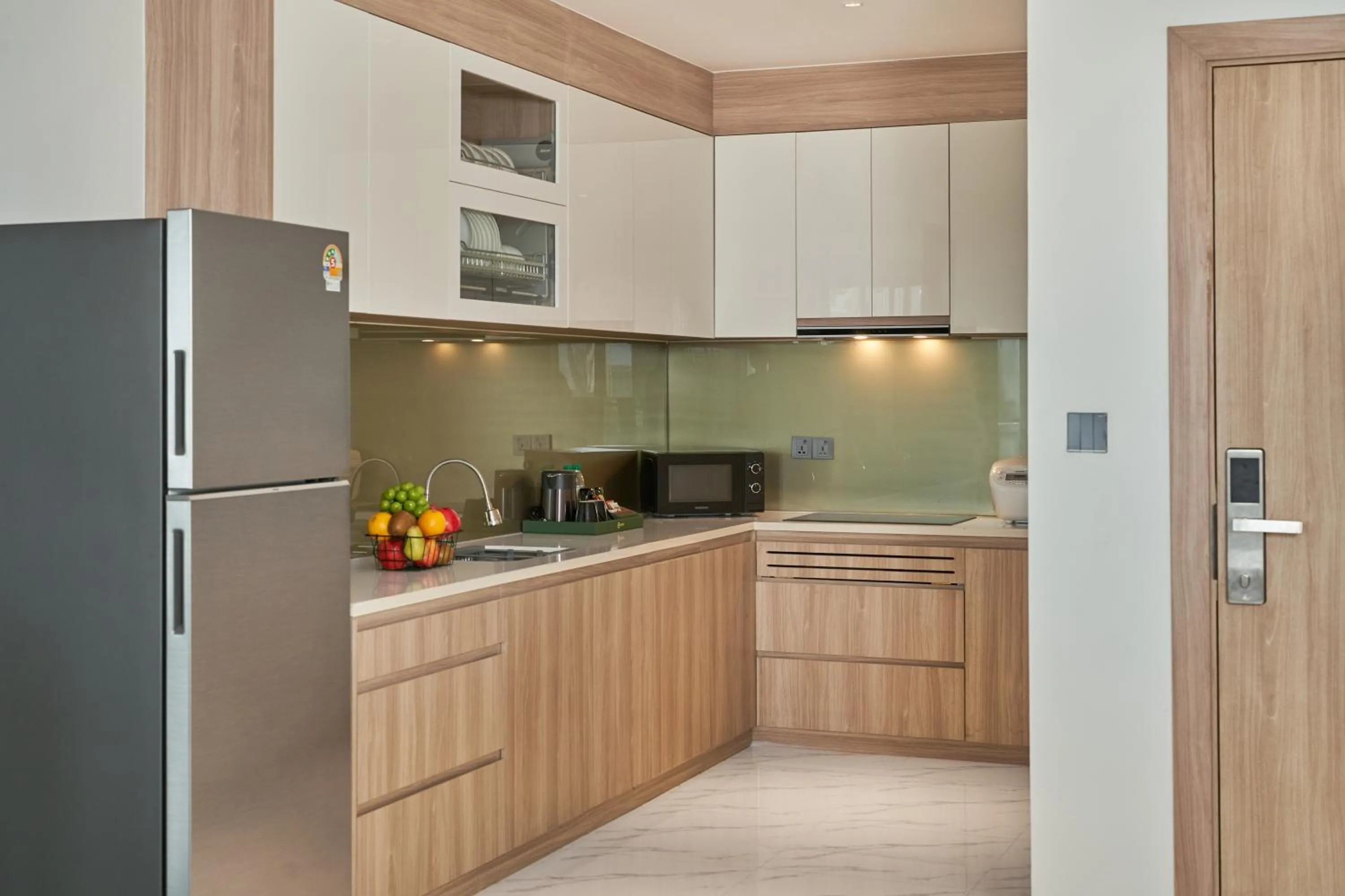 Kitchen or kitchenette in Noden2 Hotel & Apartment