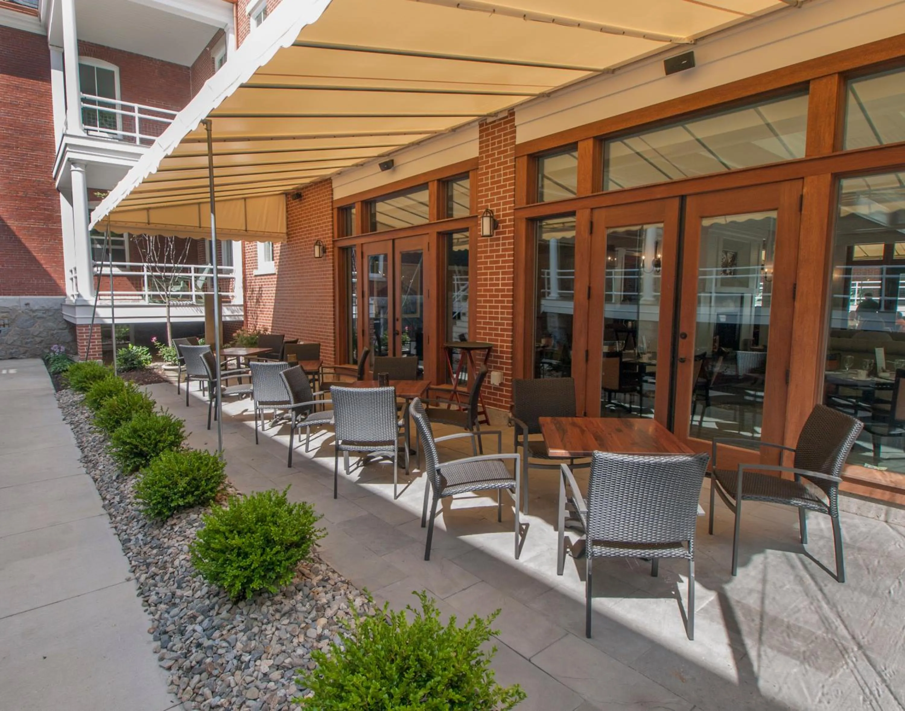 Patio in Inn at Diamond Cove