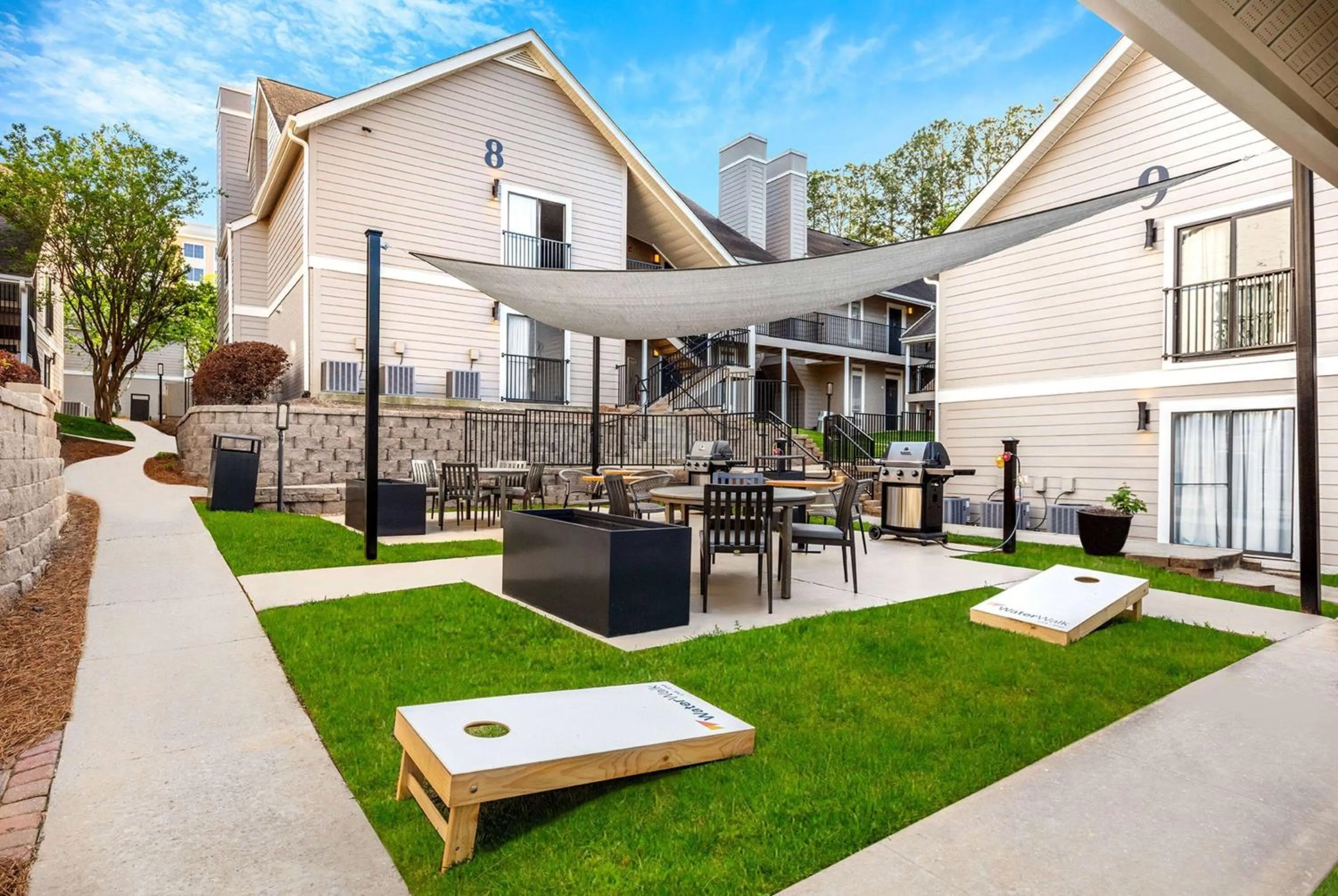 Inner courtyard view in WaterWalk Extended Stay by Wyndham Atlanta Perimeter