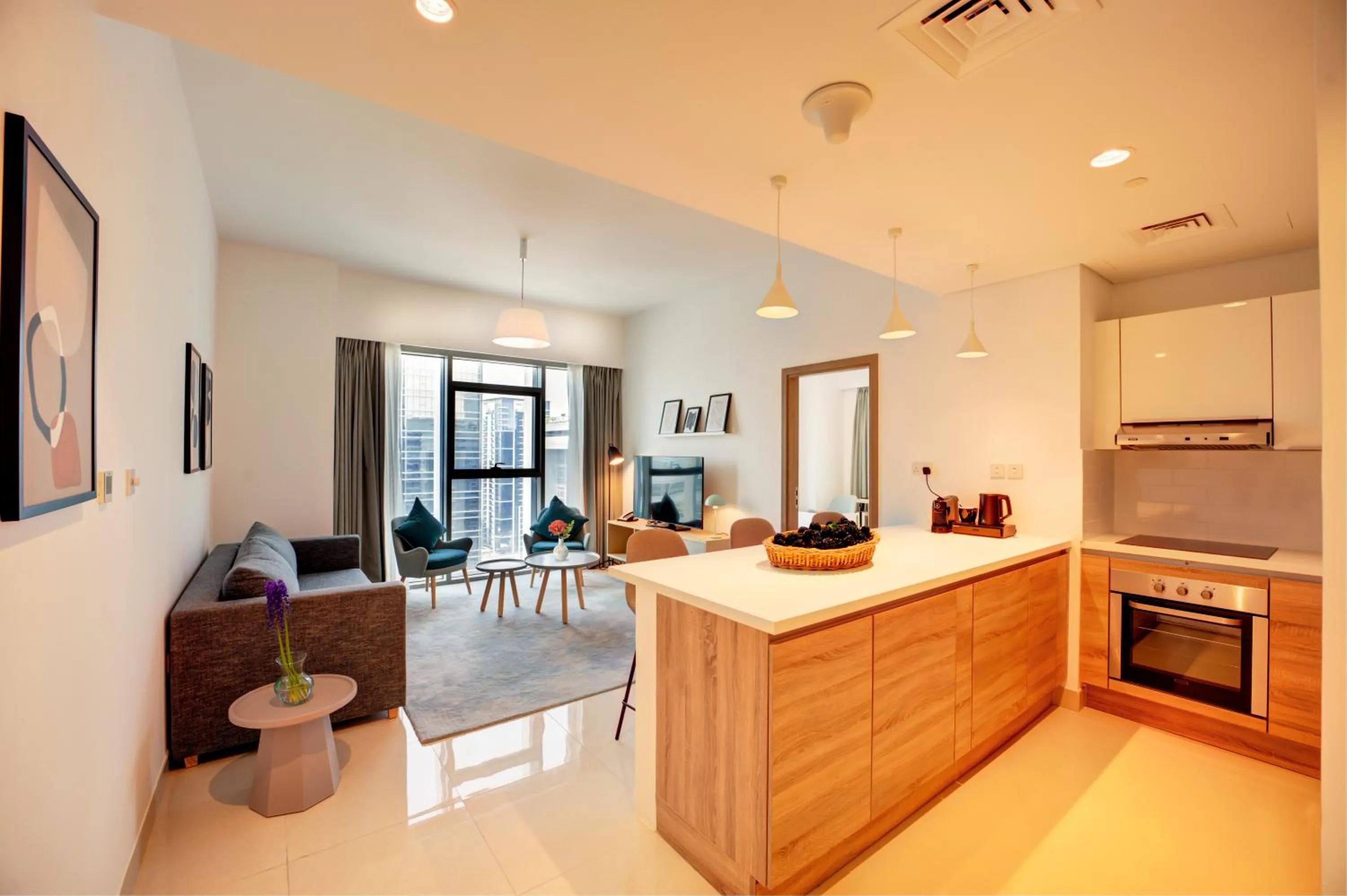 Kitchen or kitchenette in Capital Suites Hotel Apartments