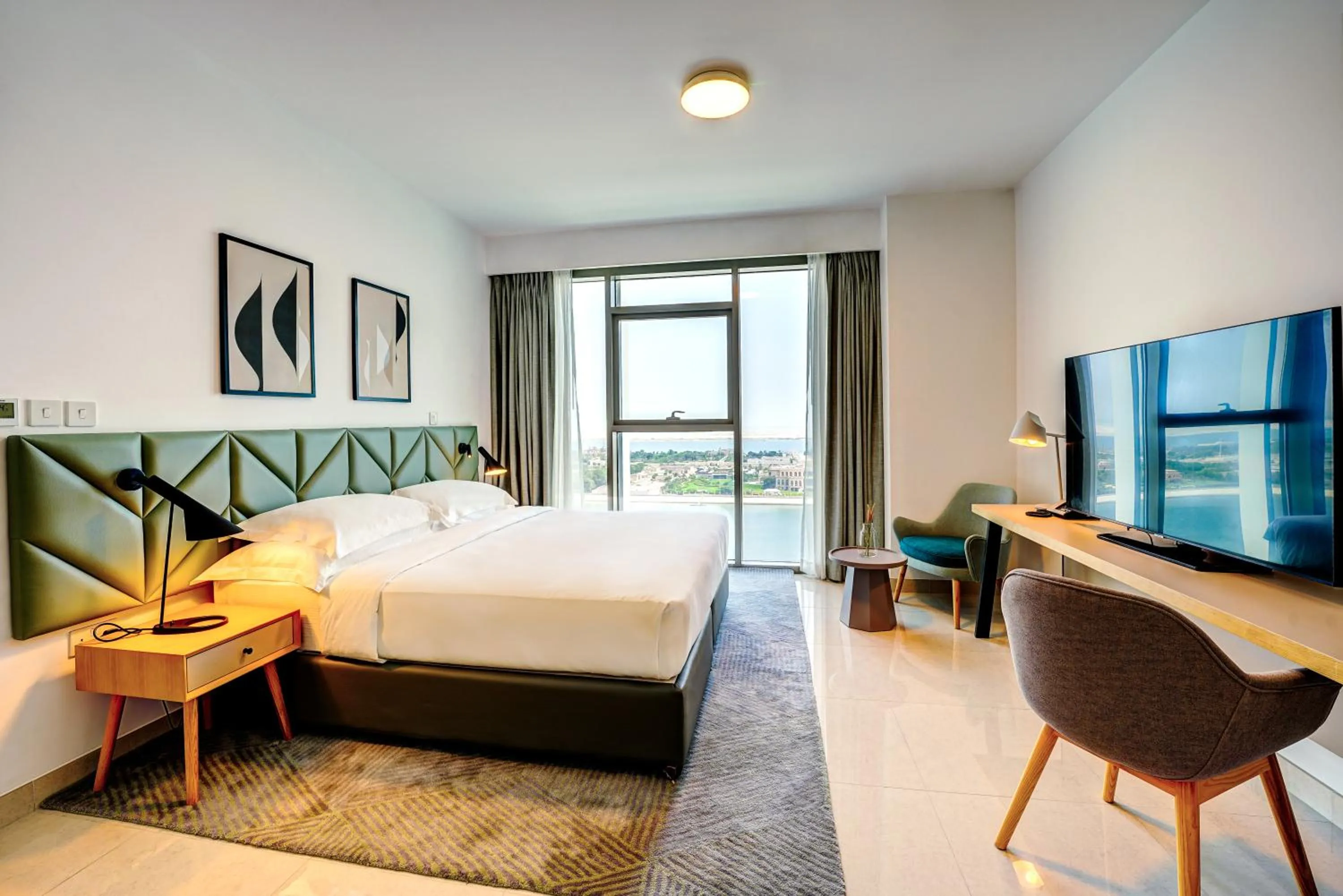 Bed in Capital Suites Hotel Apartments