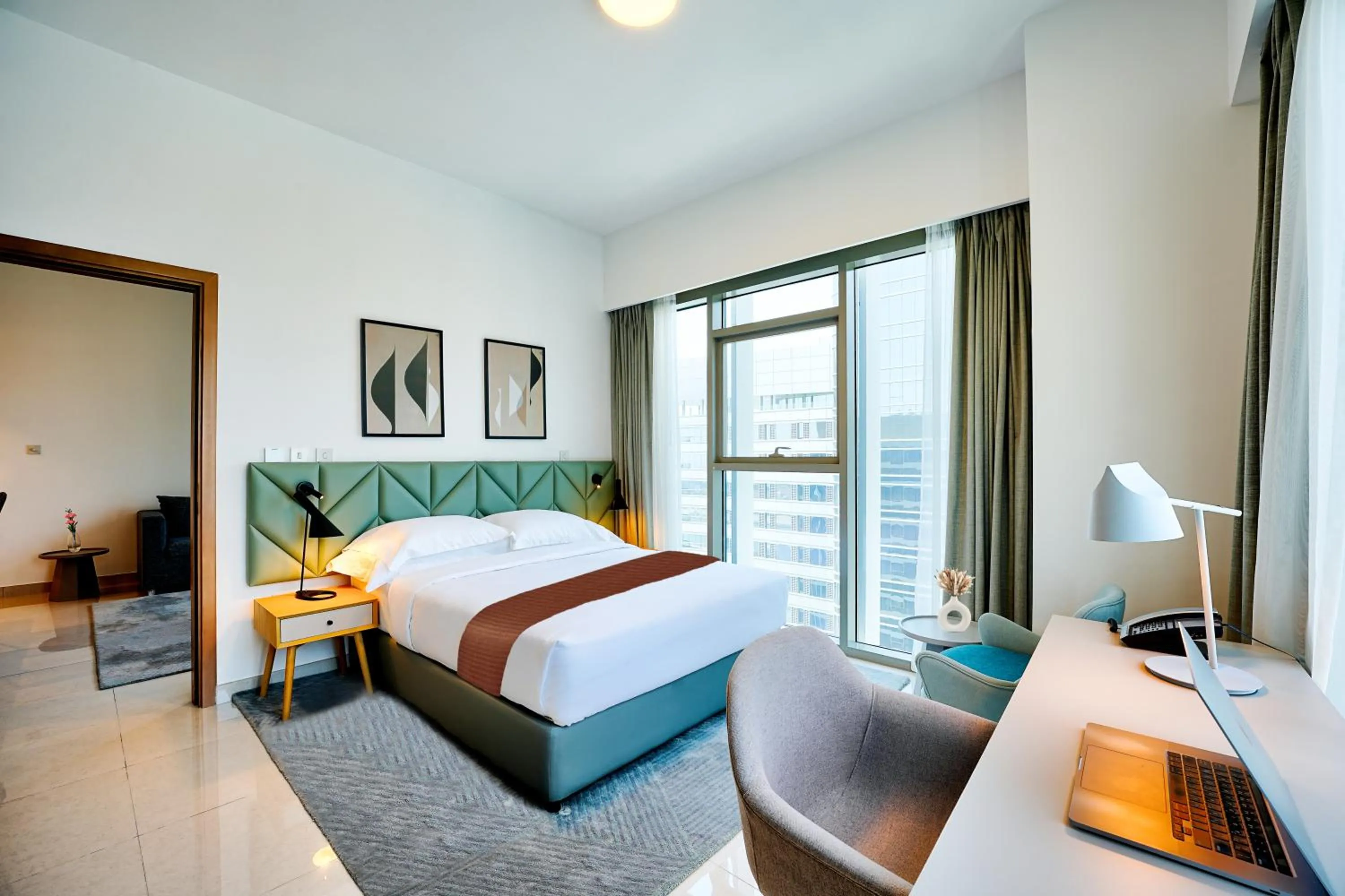 Bedroom, Bed in Capital Suites Hotel Apartments