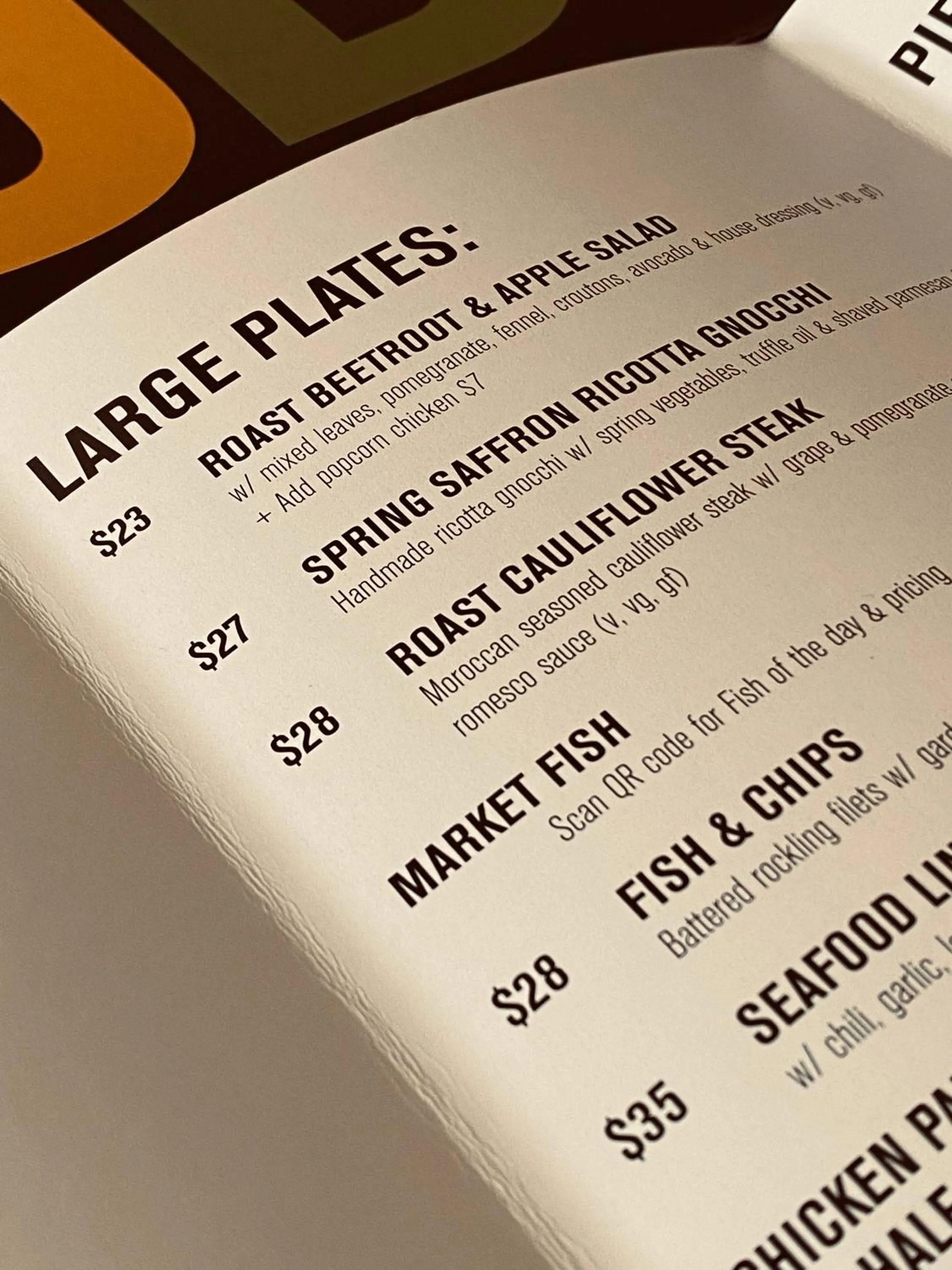 Food in The Daylesford Hotel