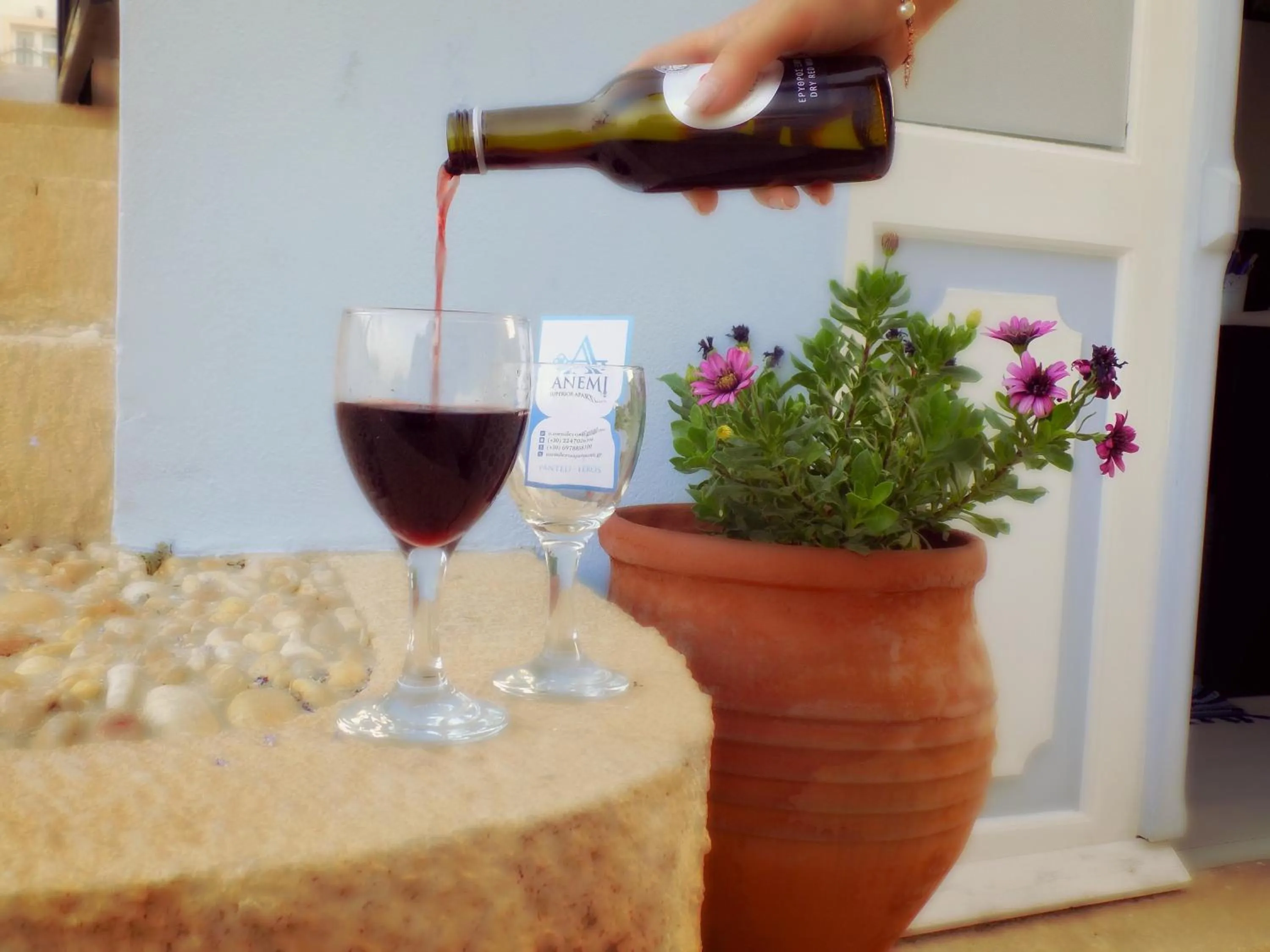 Drinks in Anemi Leros Apartments