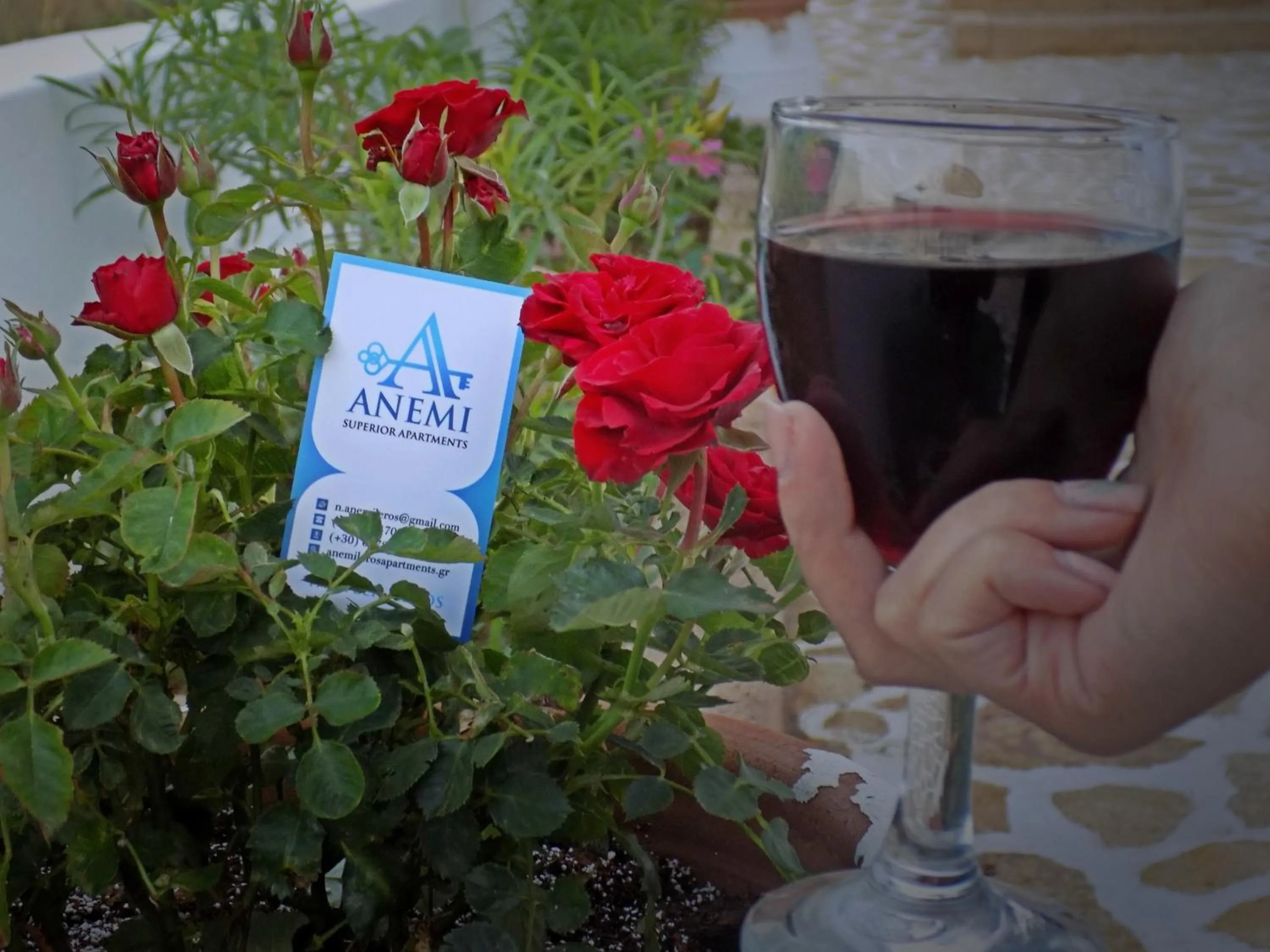 Drinks in Anemi Leros Apartments